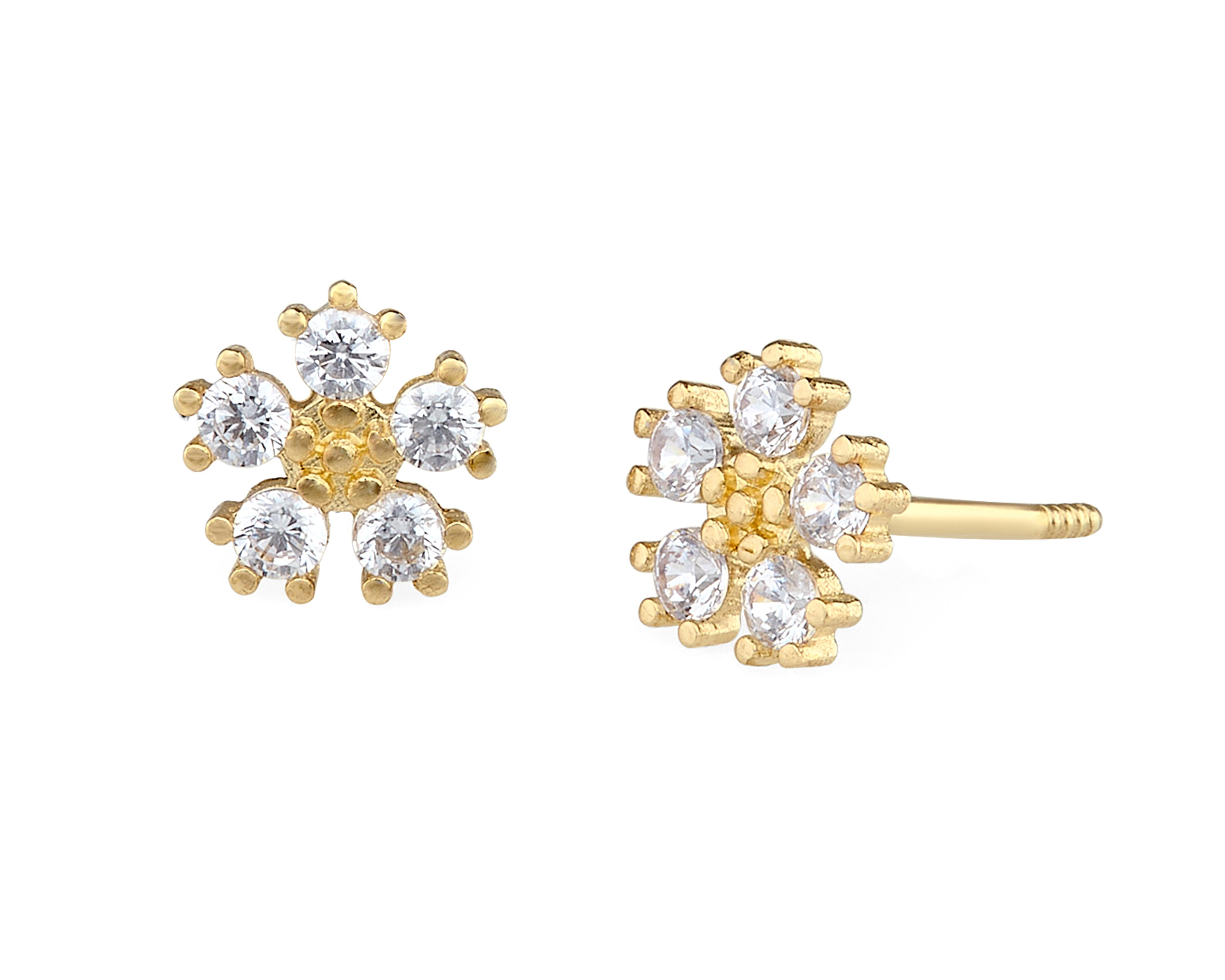 Broqueles de Oro 10K Baby Colors $899