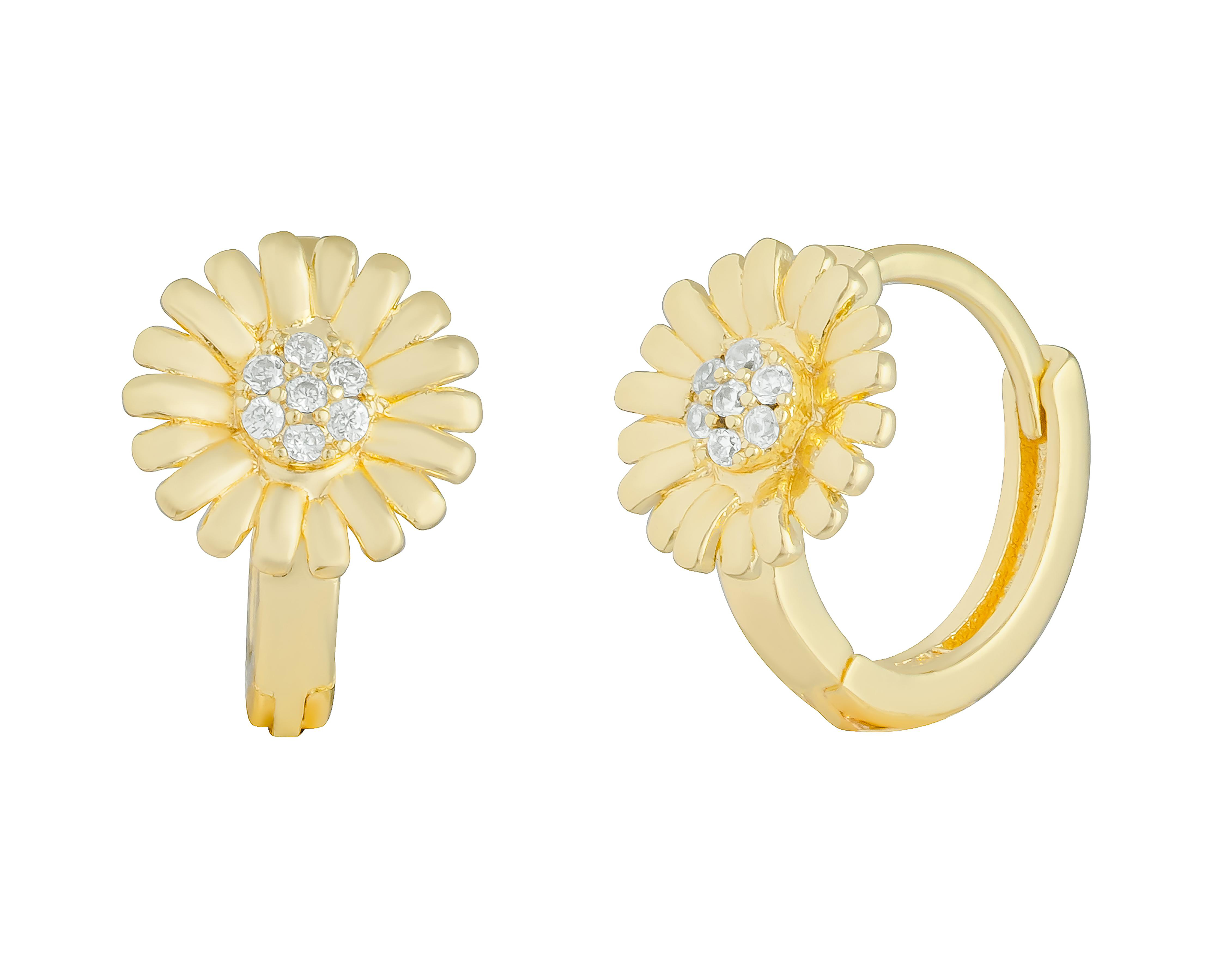 Aretes de Chapa de Oro 18K Plafer