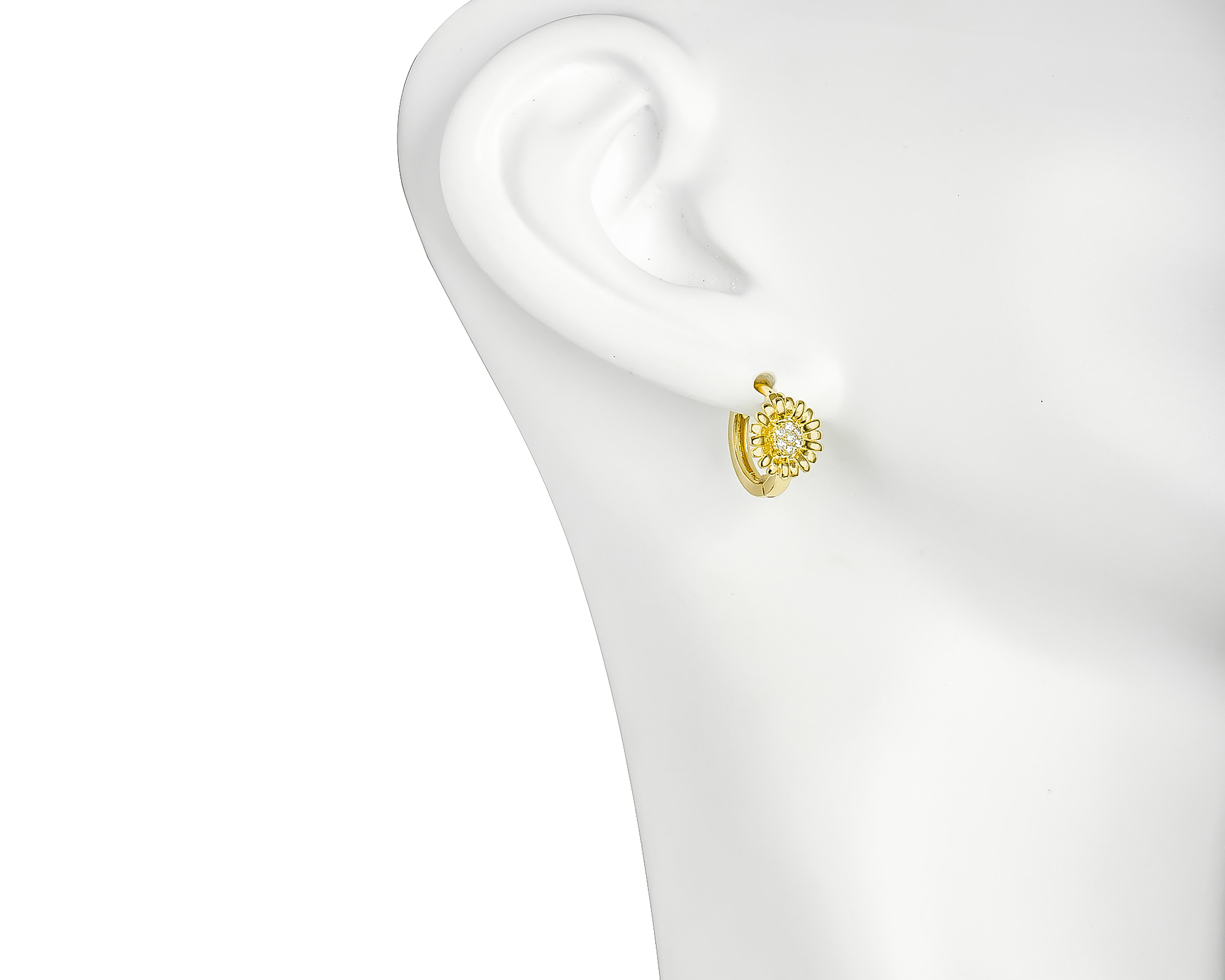 Foto 5 | Aretes de Chapa de Oro 18K Plafer