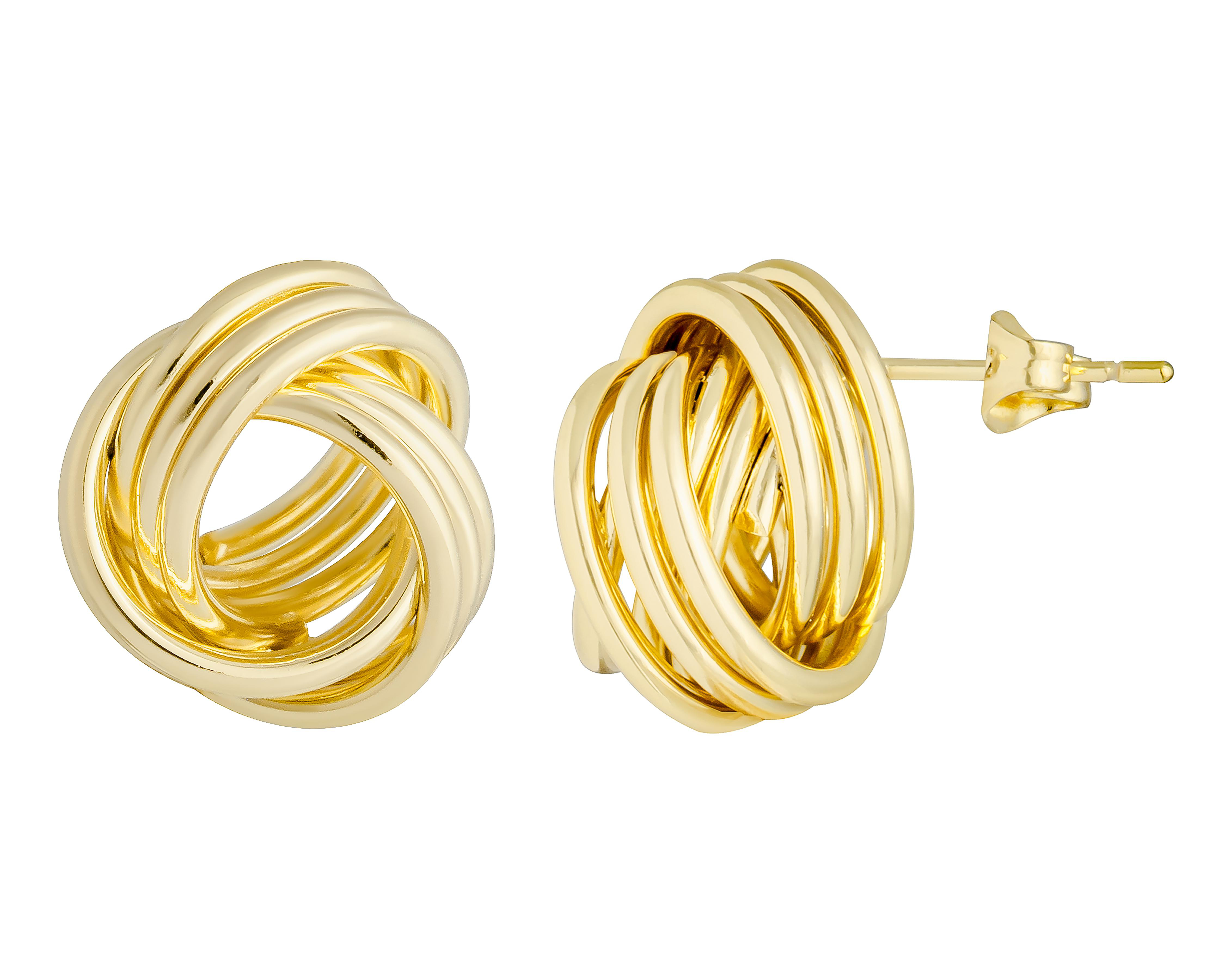 Foto 2 | Aretes Chapa de Oro 18k Plafer