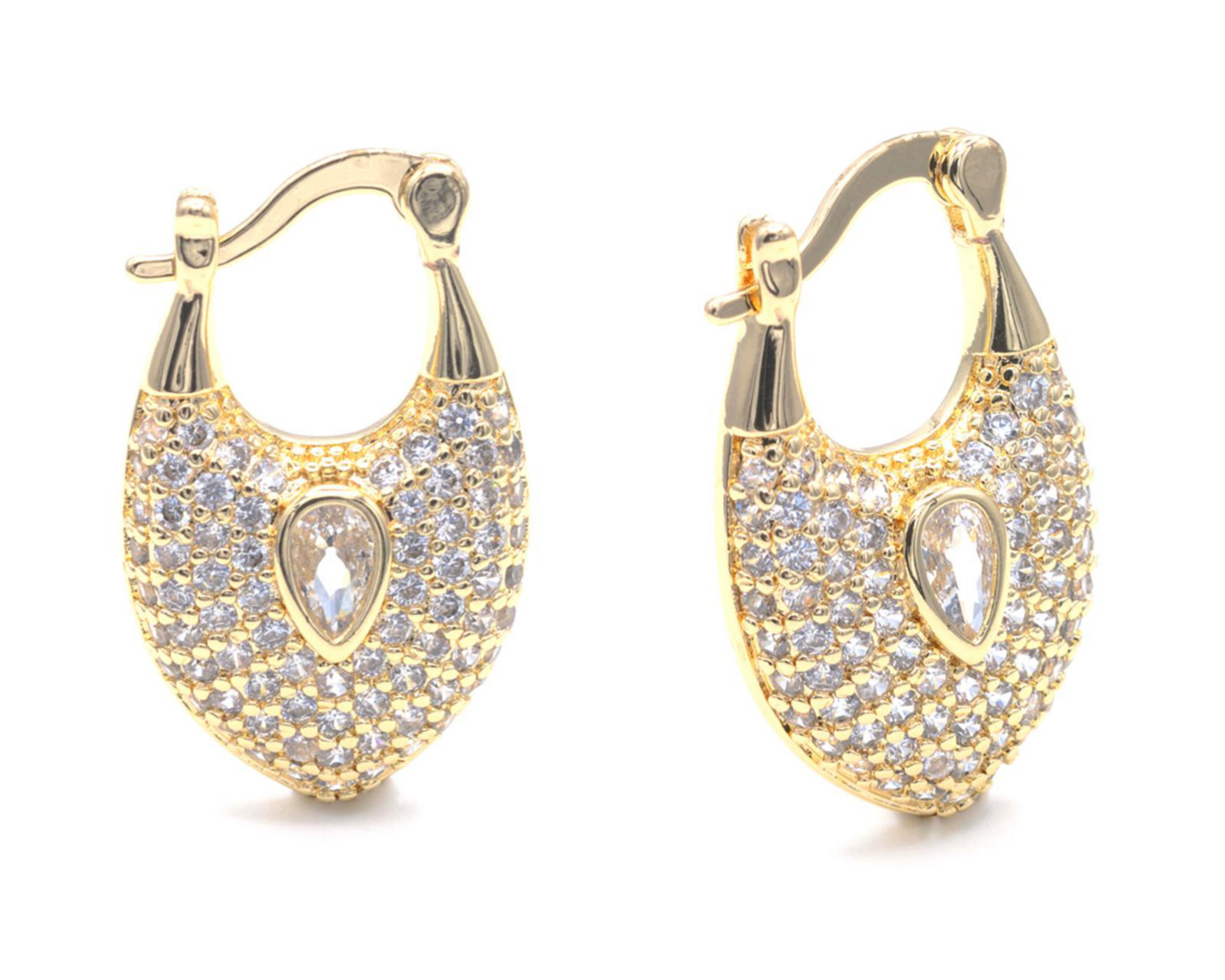 Aretes de Chapa de Oro 18K Zokko