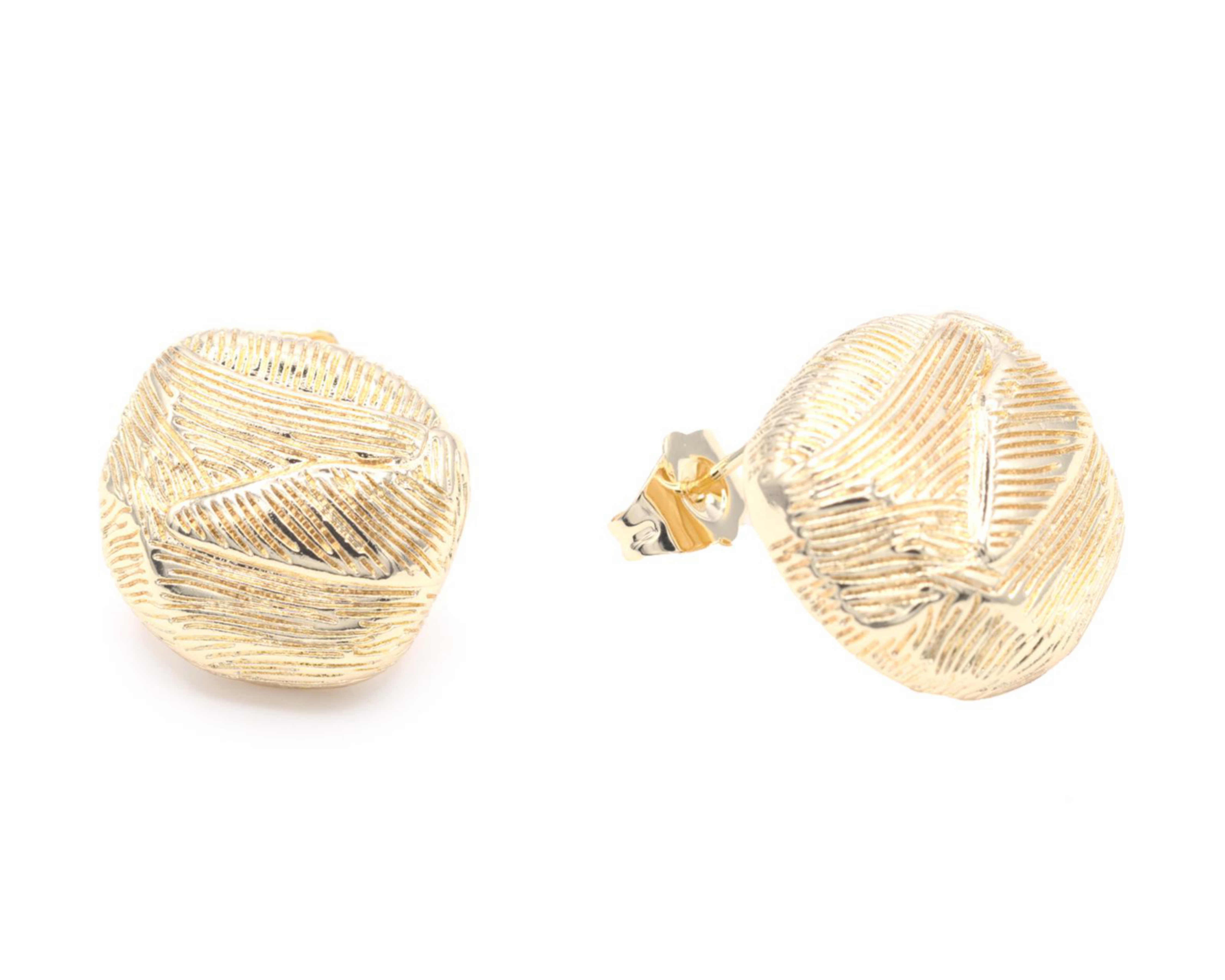 Aretes de Chapa de Oro 18K Zokko