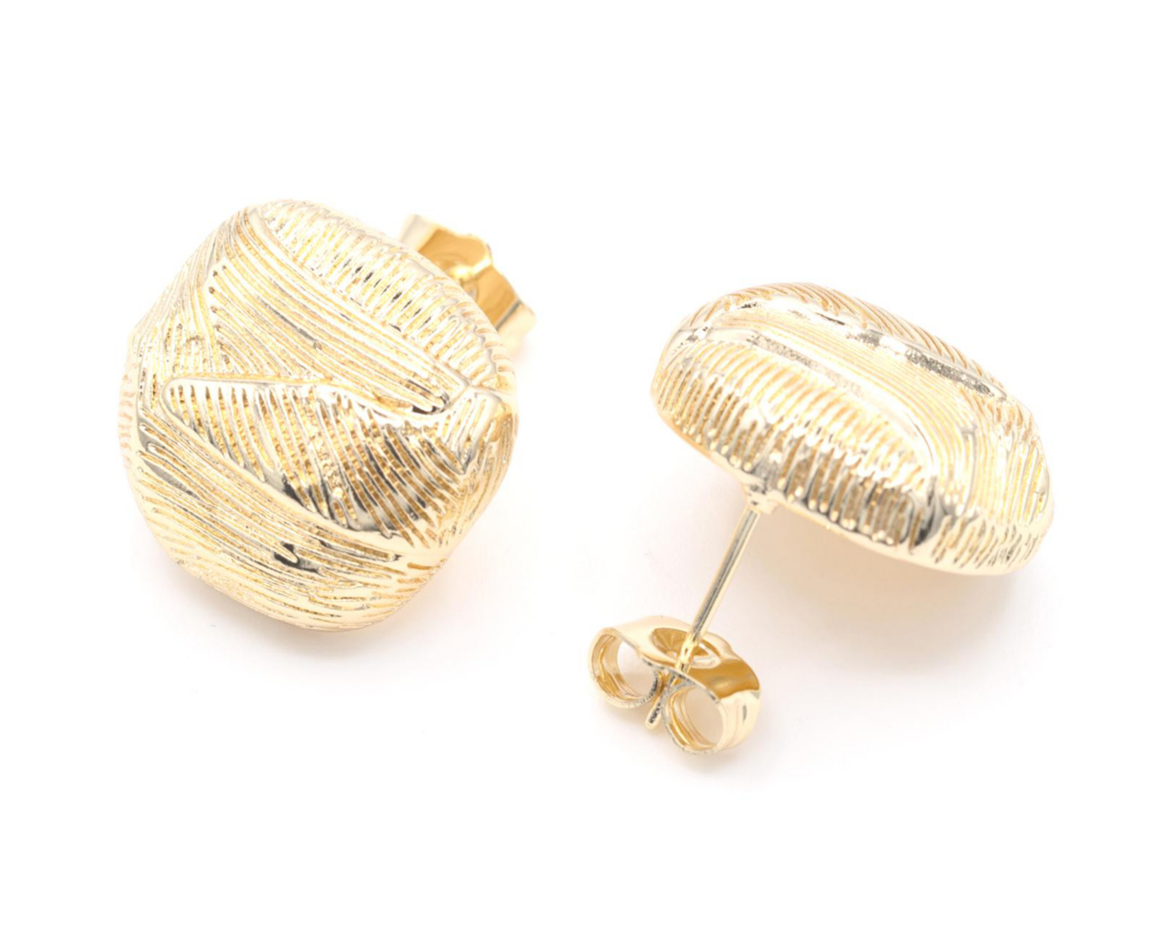 Foto 4 pulgar | Aretes de Chapa de Oro 18K Zokko