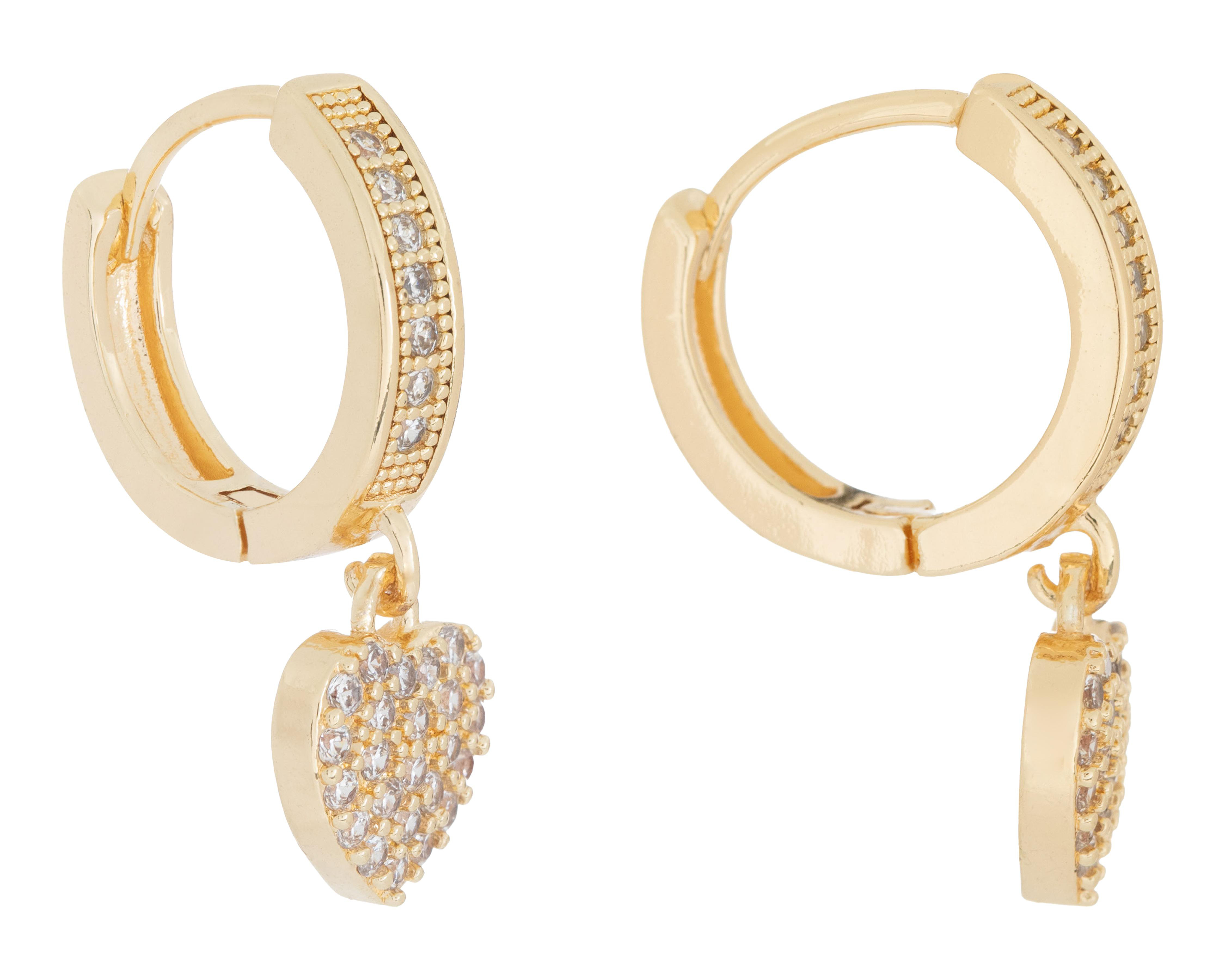 Aretes de Chapa de Oro 18K Steeltime