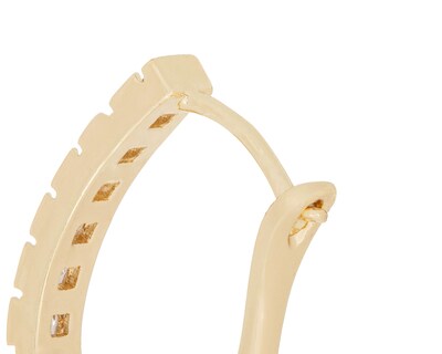Foto 3 | Aretes de Chapa de Oro 18k Steeltime