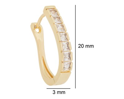 Foto 5 | Aretes de Chapa de Oro 18k Steeltime