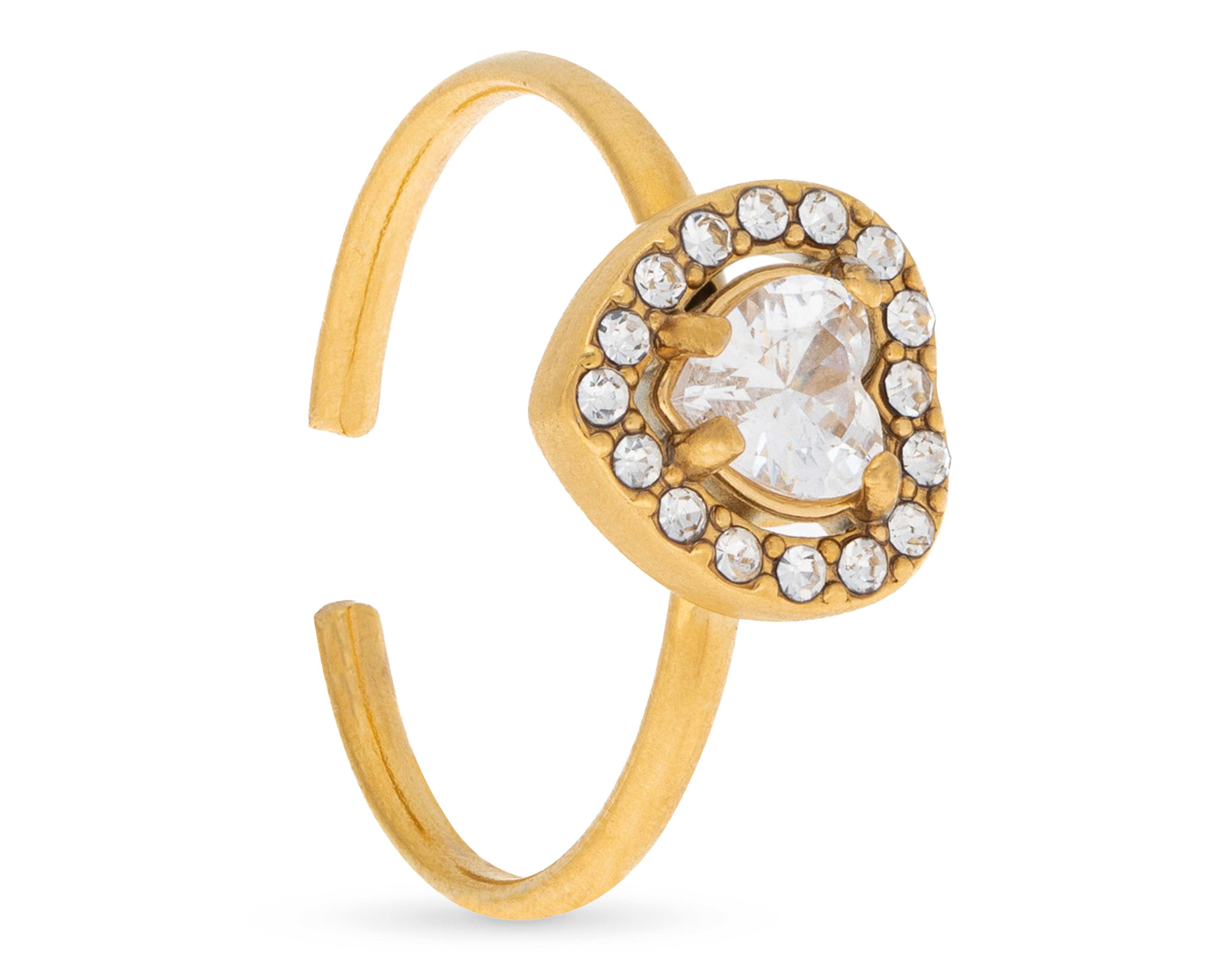 Anillo Chapa de Oro 18k Fun Jewelry Ajustable