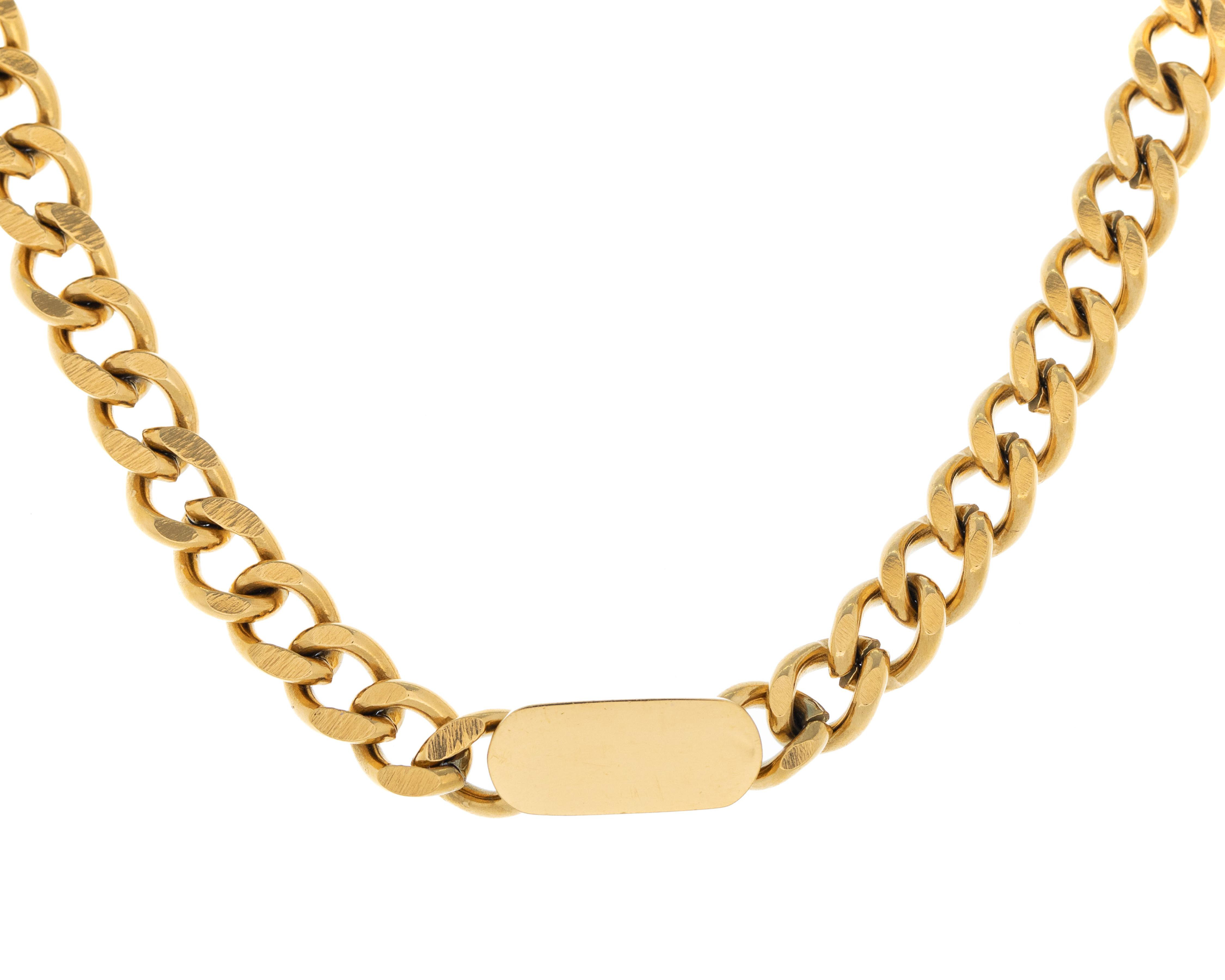 Cadena de Chapa de Oro 18K Fun Jewelry