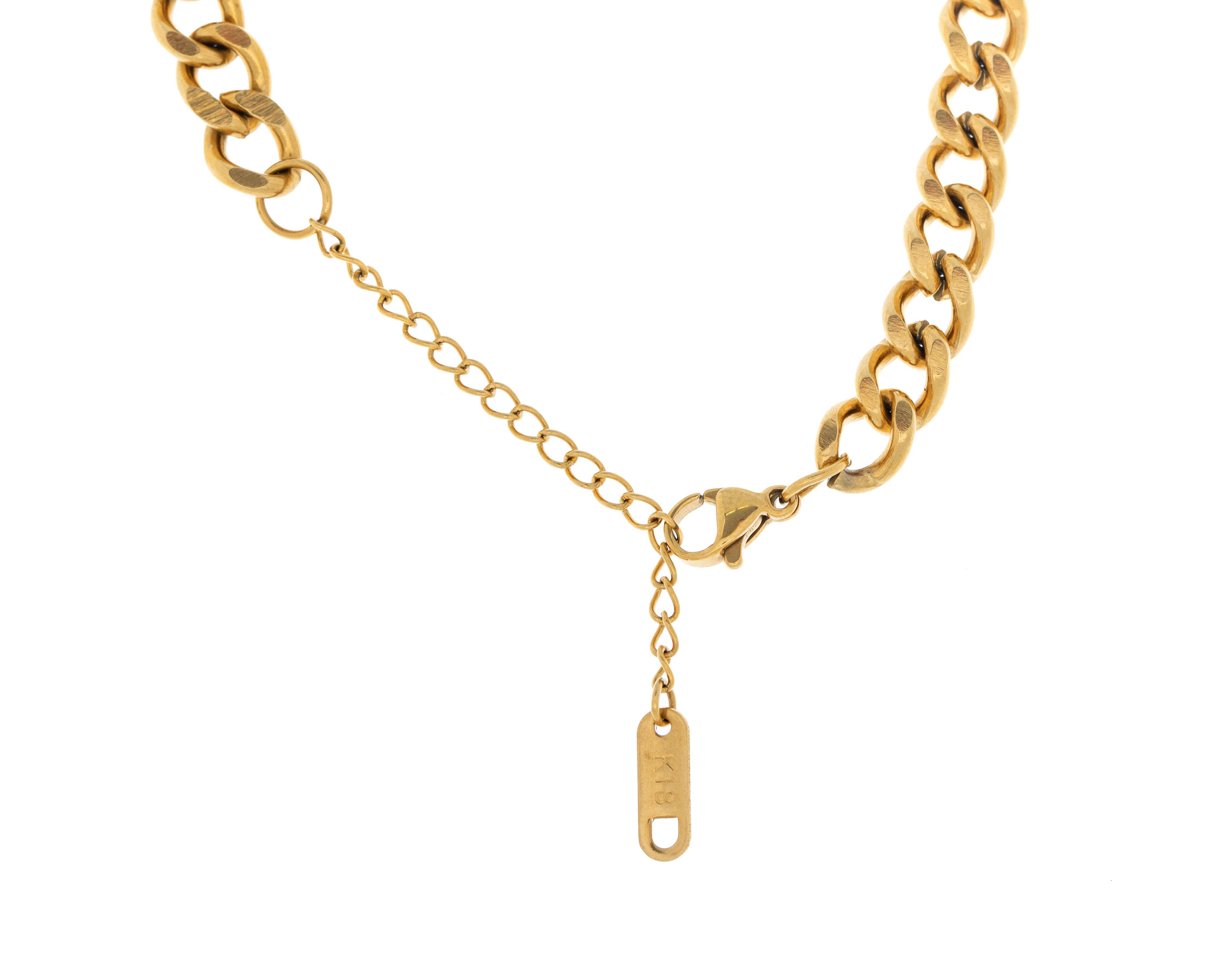 Foto 5 pulgar | Cadena de Chapa de Oro 18K Fun Jewelry