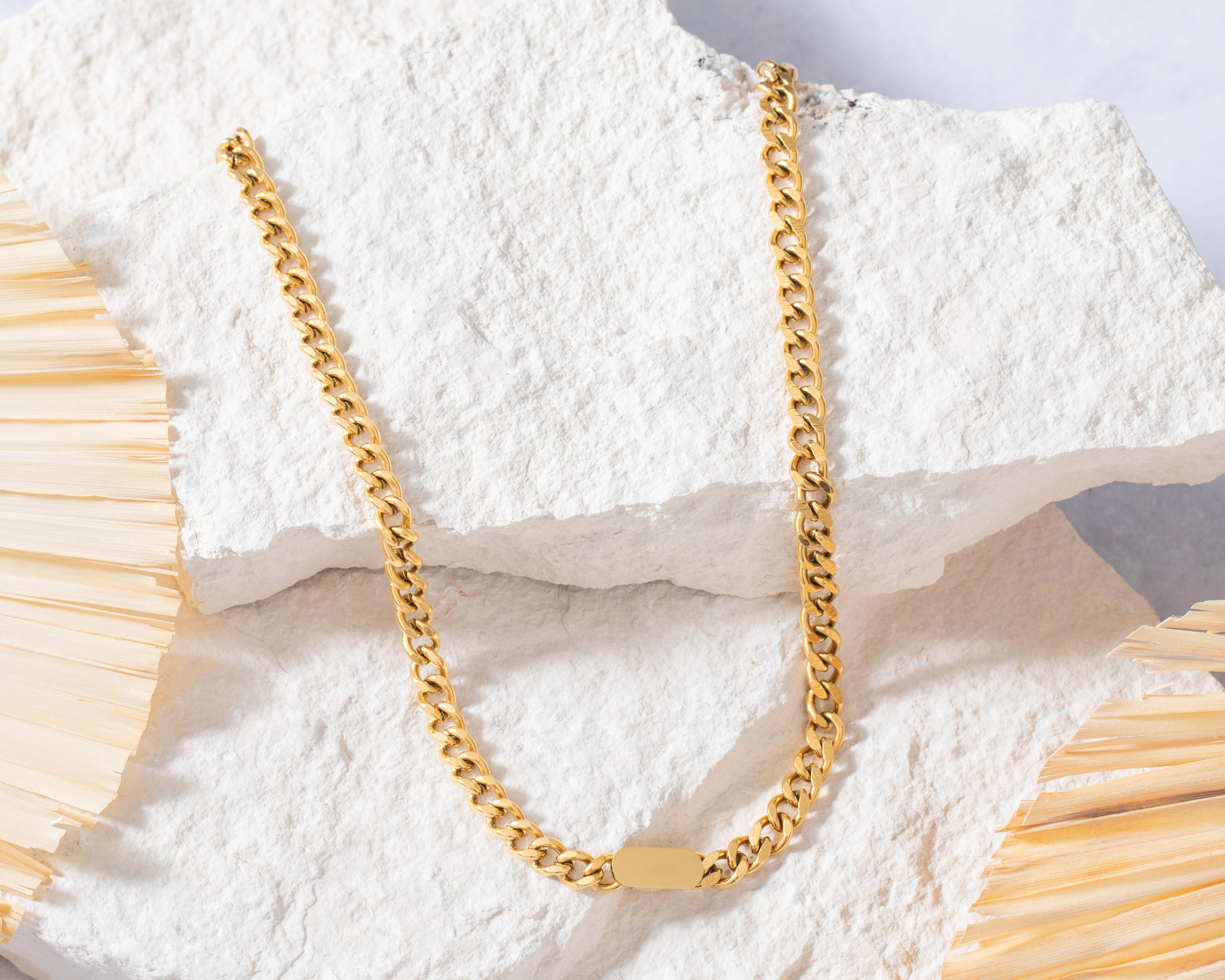 Foto 5 | Cadena de Chapa de Oro 18K Fun Jewelry