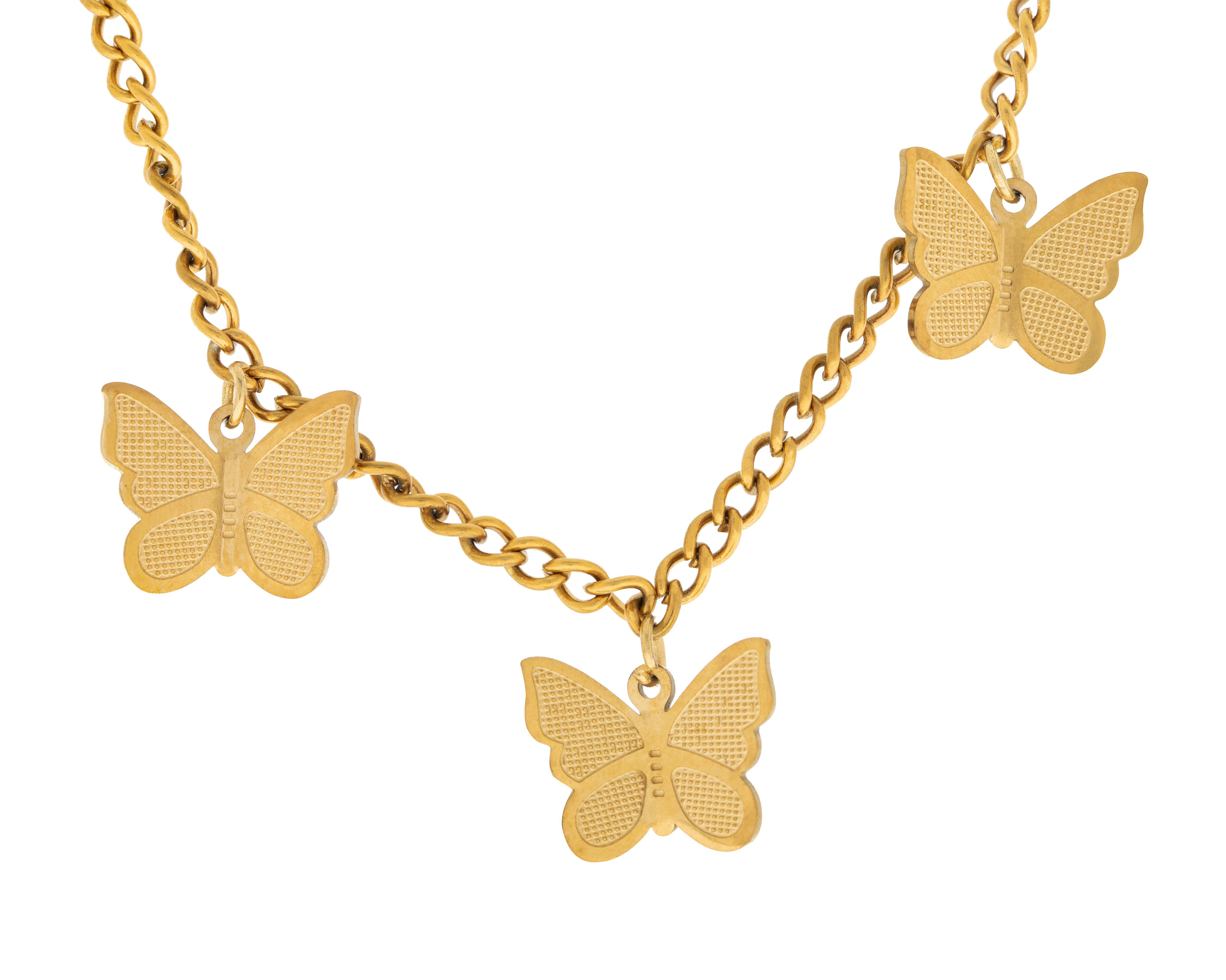 Foto 2 pulgar | Collar de Chapa de Oro 18K Fun Jewelry