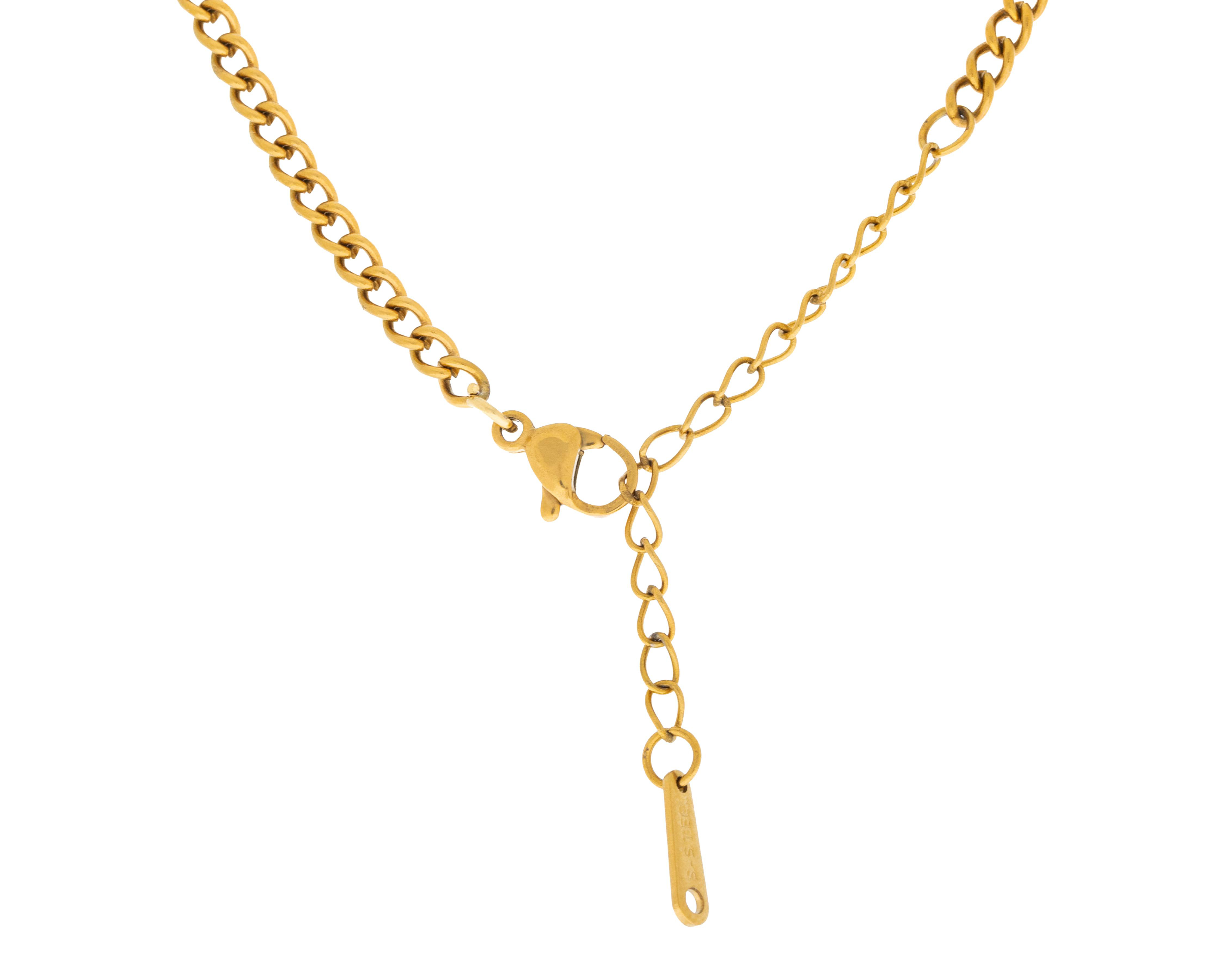Foto 4 pulgar | Collar de Chapa de Oro 18K Fun Jewelry