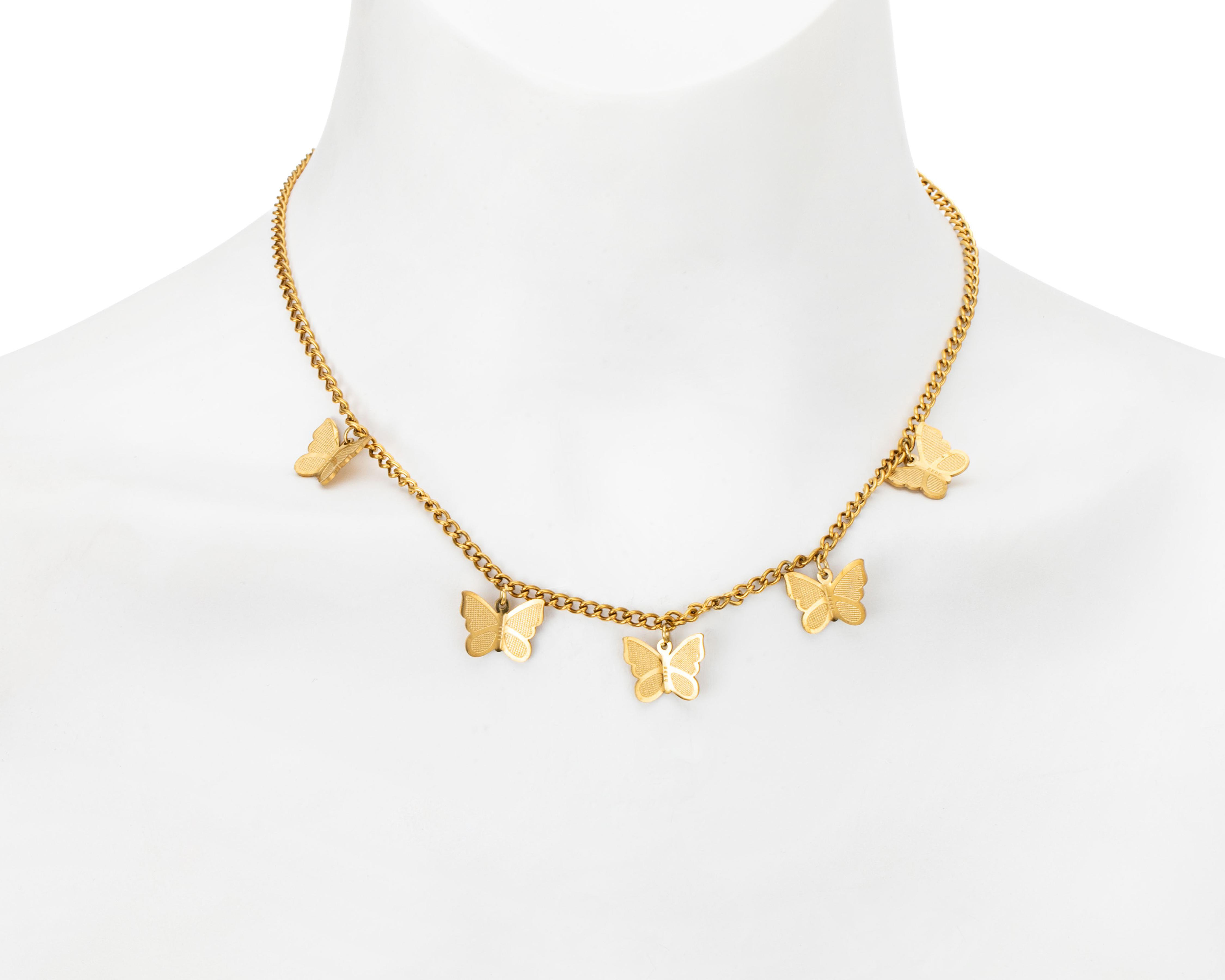 Foto 5 pulgar | Collar de Chapa de Oro 18K Fun Jewelry