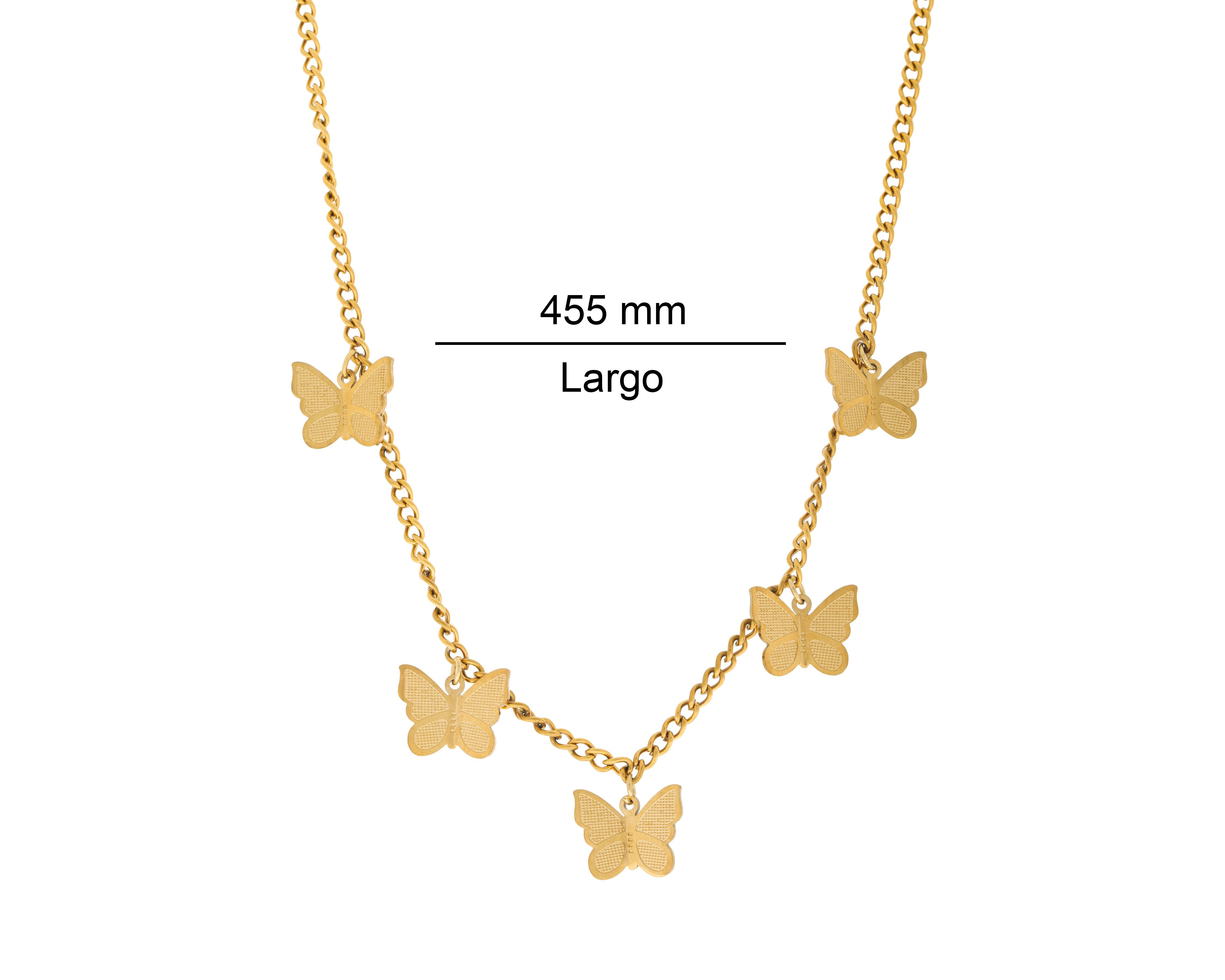Foto 7 pulgar | Collar de Chapa de Oro 18K Fun Jewelry