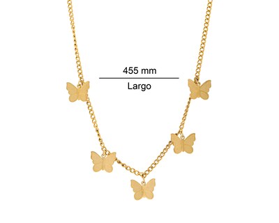 Foto 6 | Collar de Chapa de Oro 18K Fun Jewelry