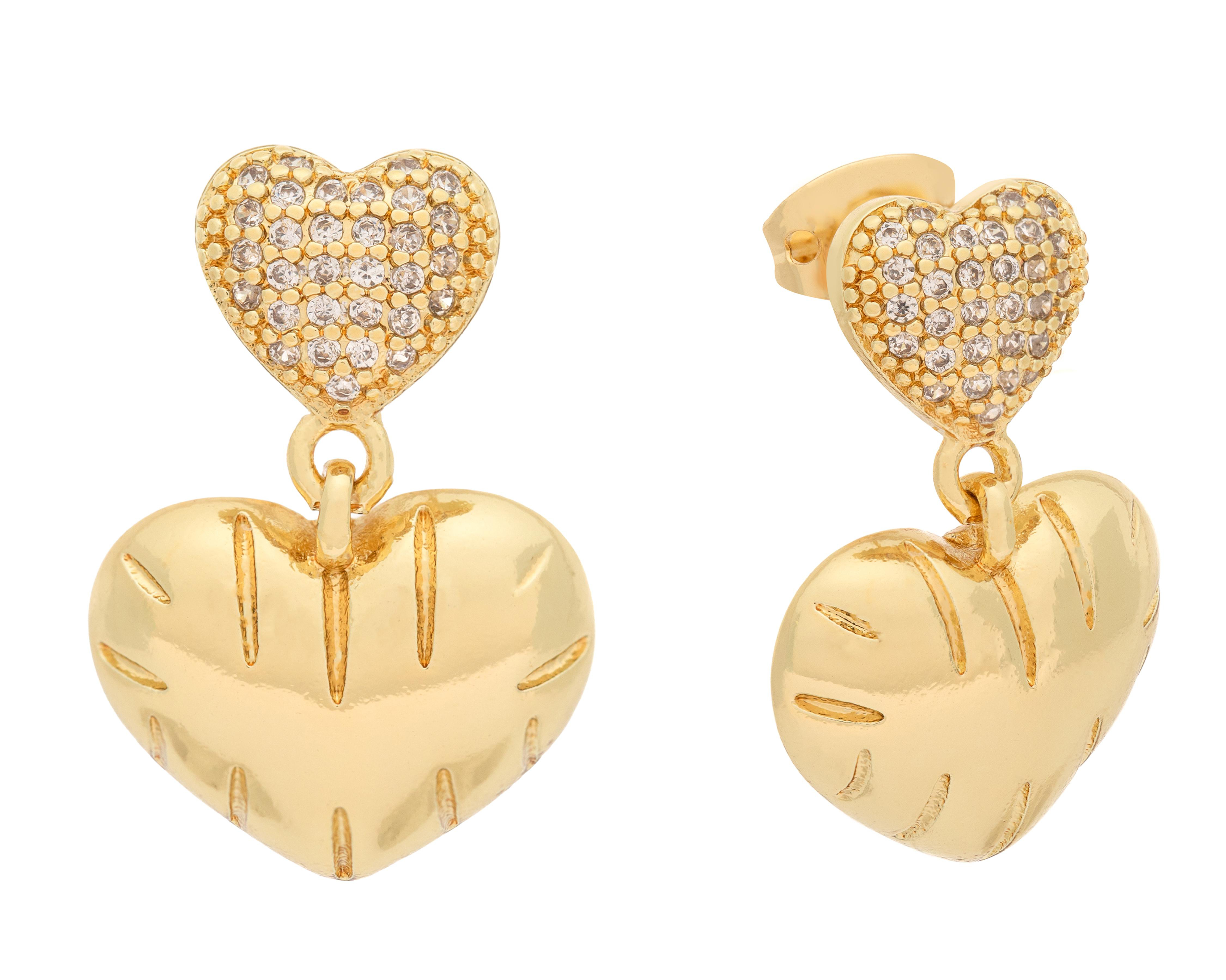 Aretes Chapa de Oro 14k Allu Jewelry