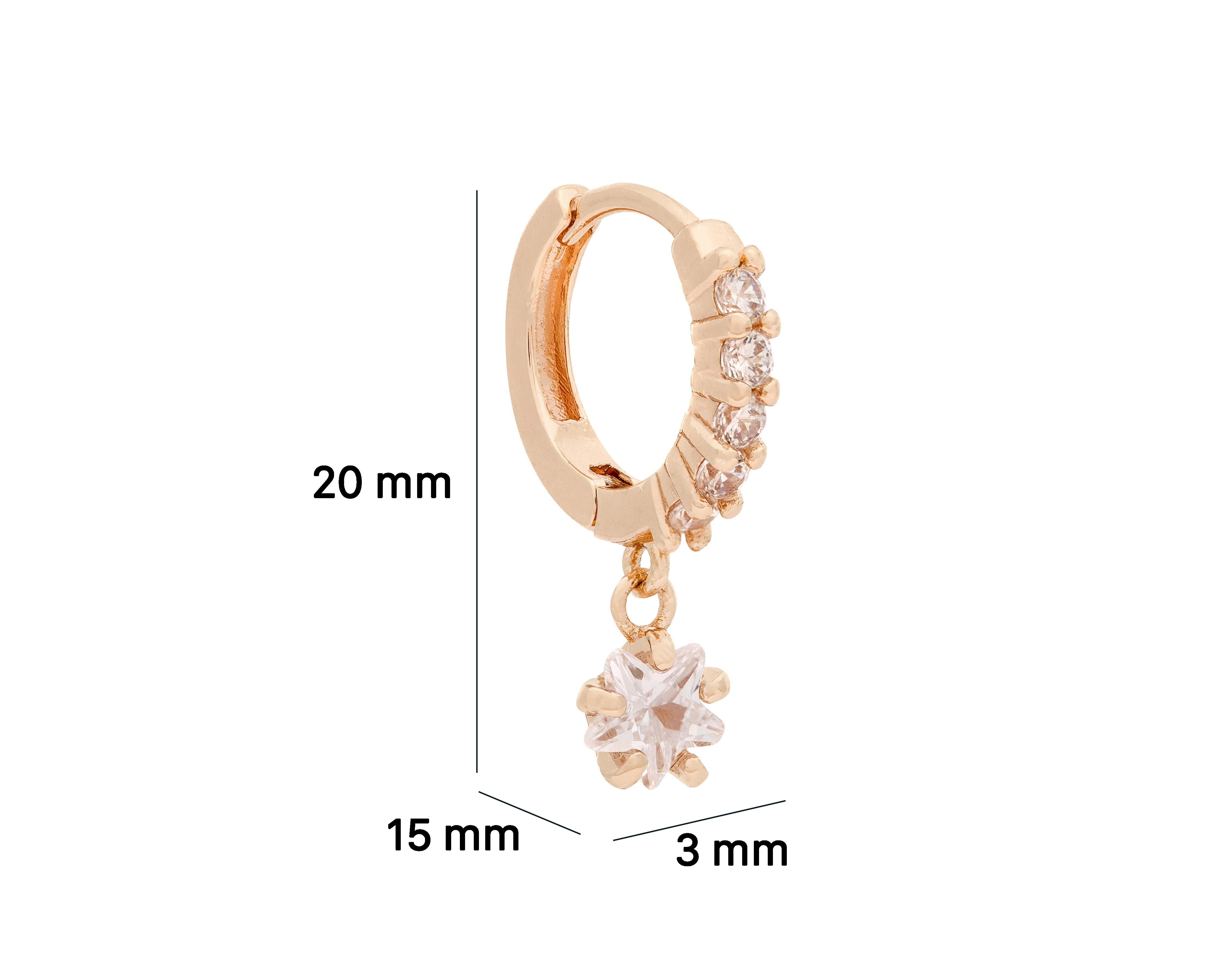 Foto 6 pulgar | Aretes de Acero Inoxidable Ring Ocean