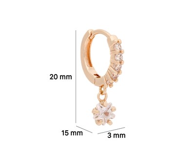 Foto 5 | Aretes de Acero Inoxidable Ring Ocean