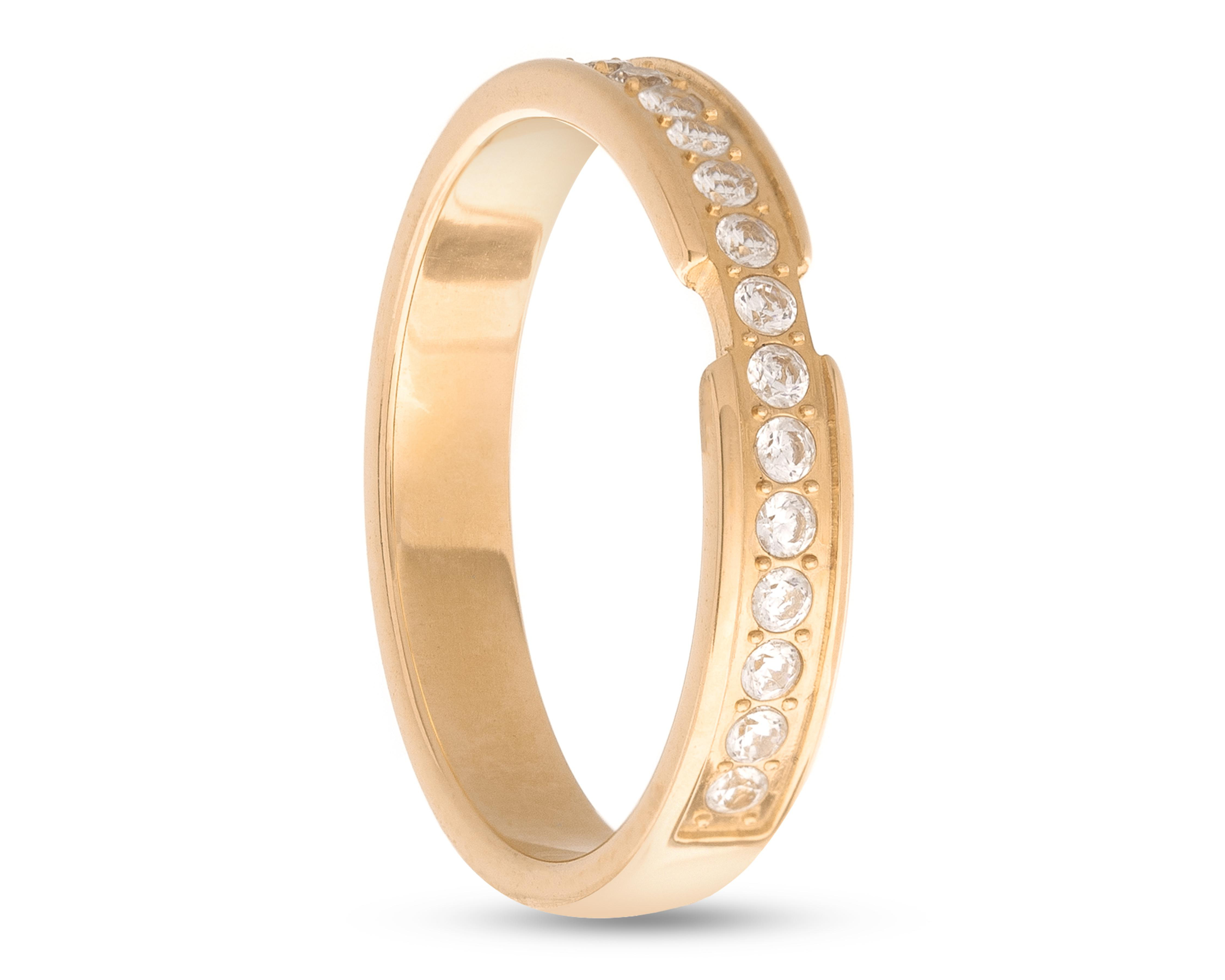 Anillo Chapa de Oro 18k Ason Talla 7