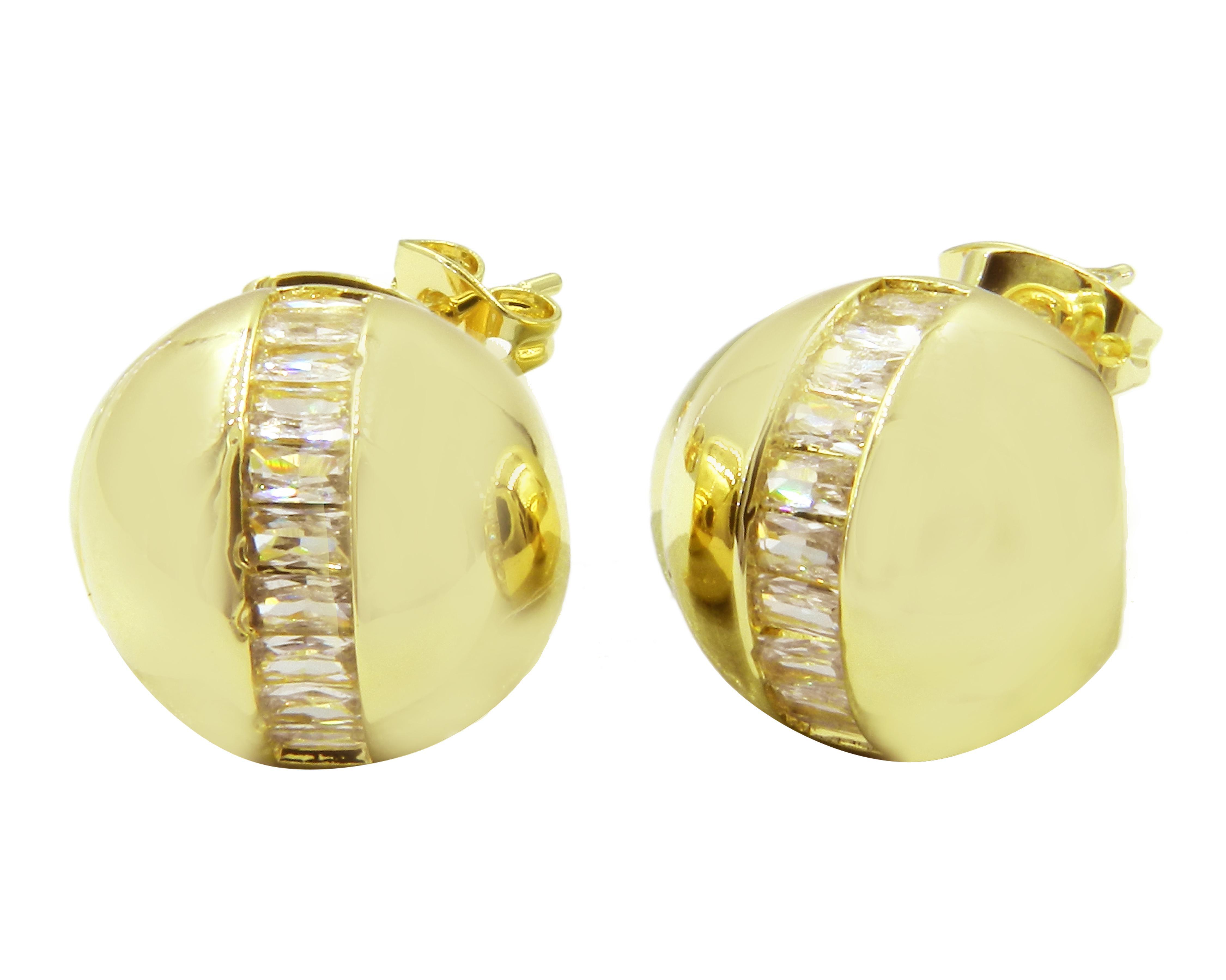 Foto 2 pulgar | Aretes de Chapa de Oro 14K Diseños Creativos