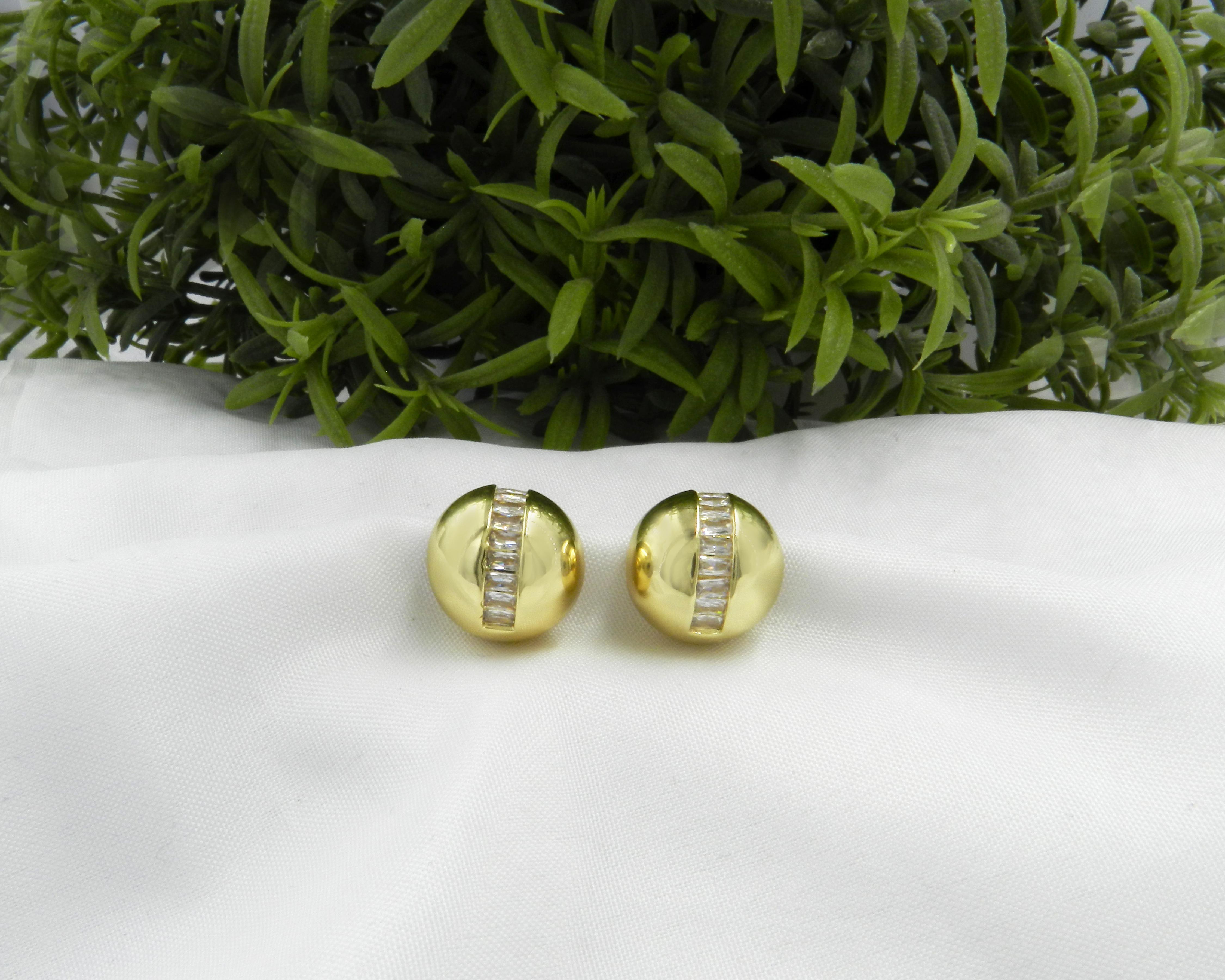 Foto 5 pulgar | Aretes de Chapa de Oro 14K Diseños Creativos