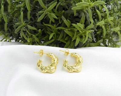 Foto 5 | Arracadas de Chapa de Oro 14K Diseños Creativos