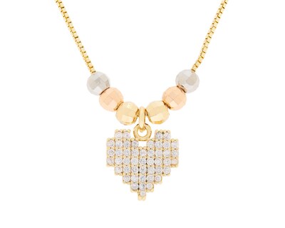 Foto 1 | Collar de Chapa de Oro 18K Sentimientos