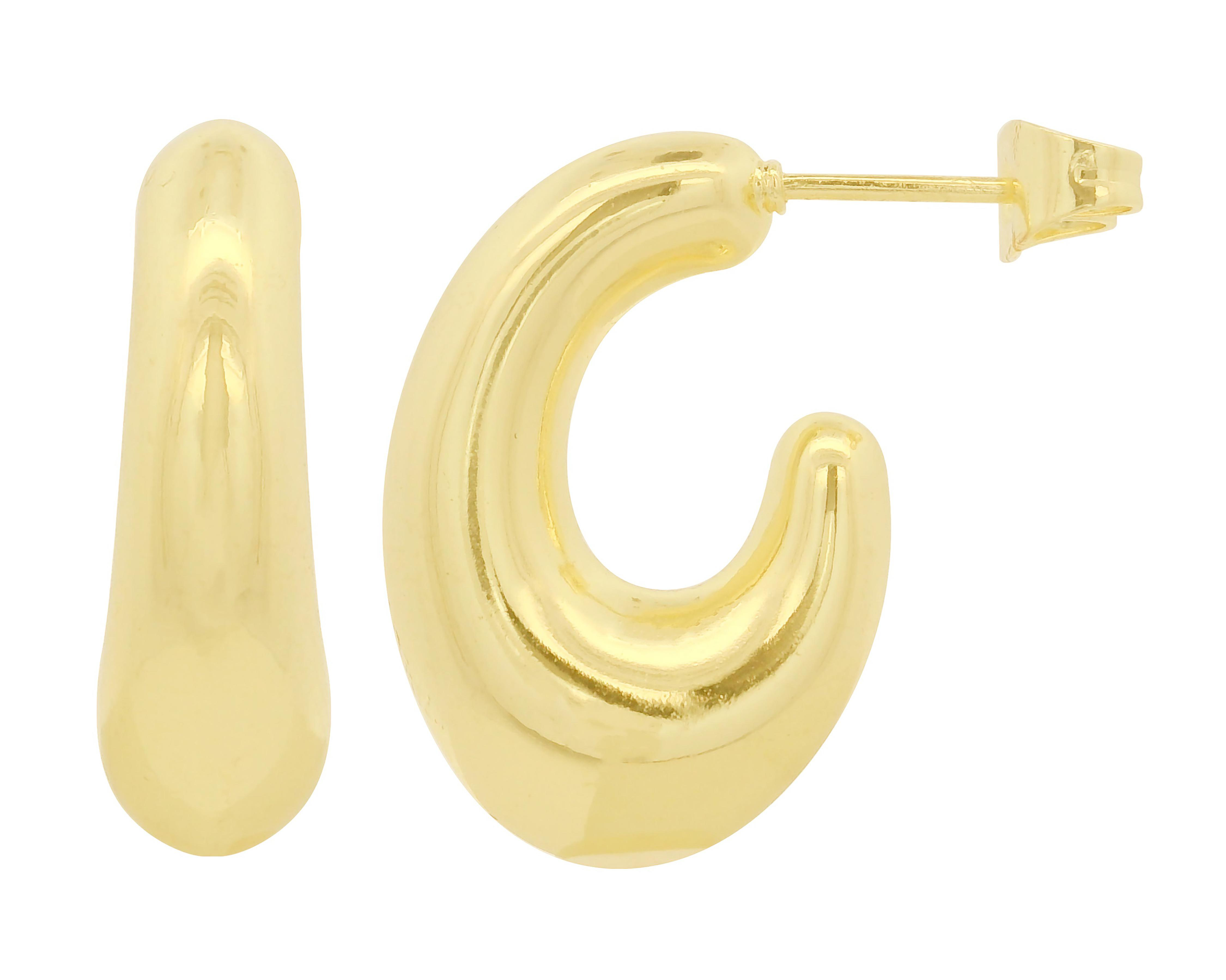 Foto 4 pulgar | Aretes de Chapa de Oro 18K Sentimientos