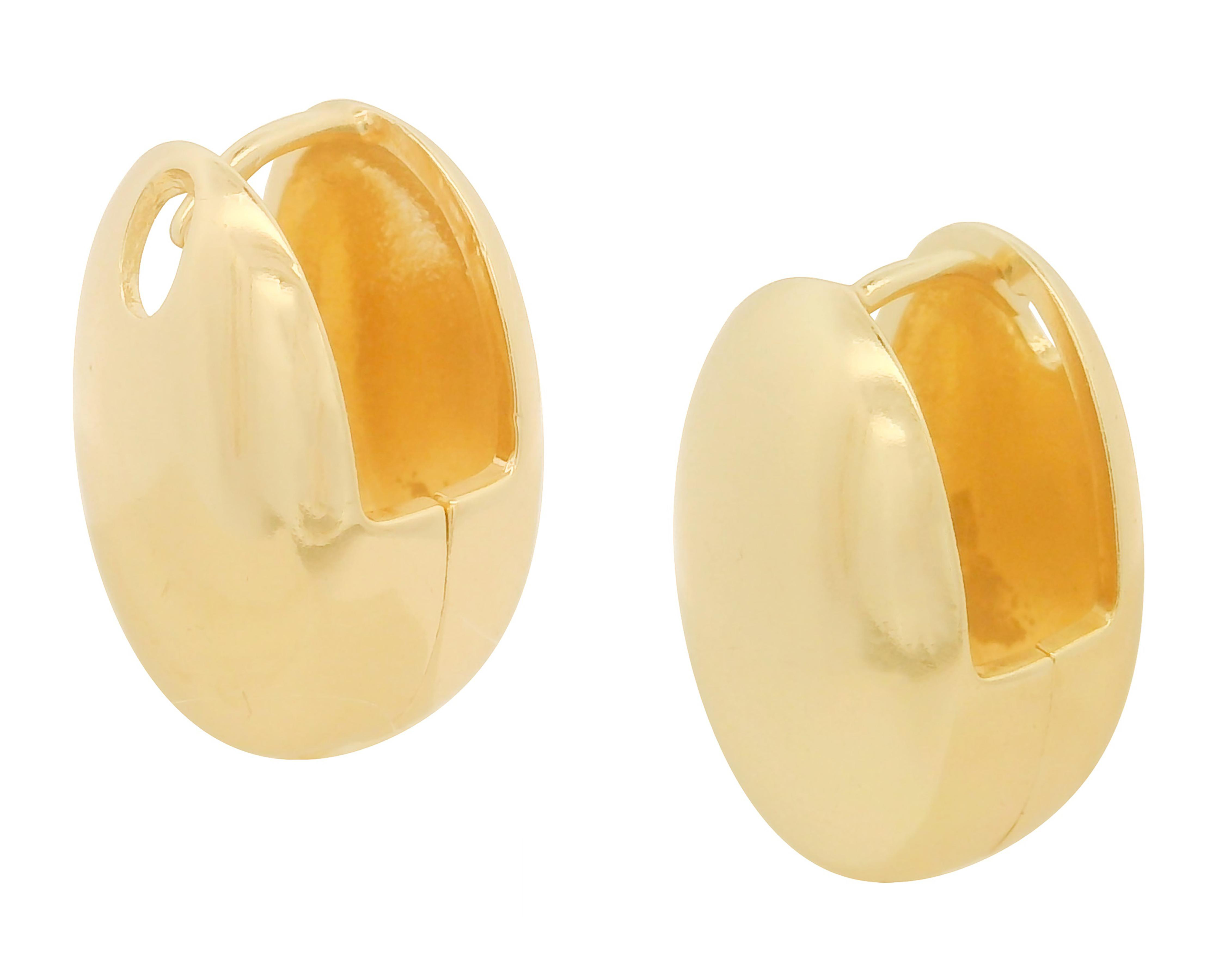 Foto 4 pulgar | Aretes Chapa de Oro 18K Sentimientos