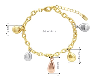 Foto 4 | Pulsera Chapa de Oro 18K Sentimientos