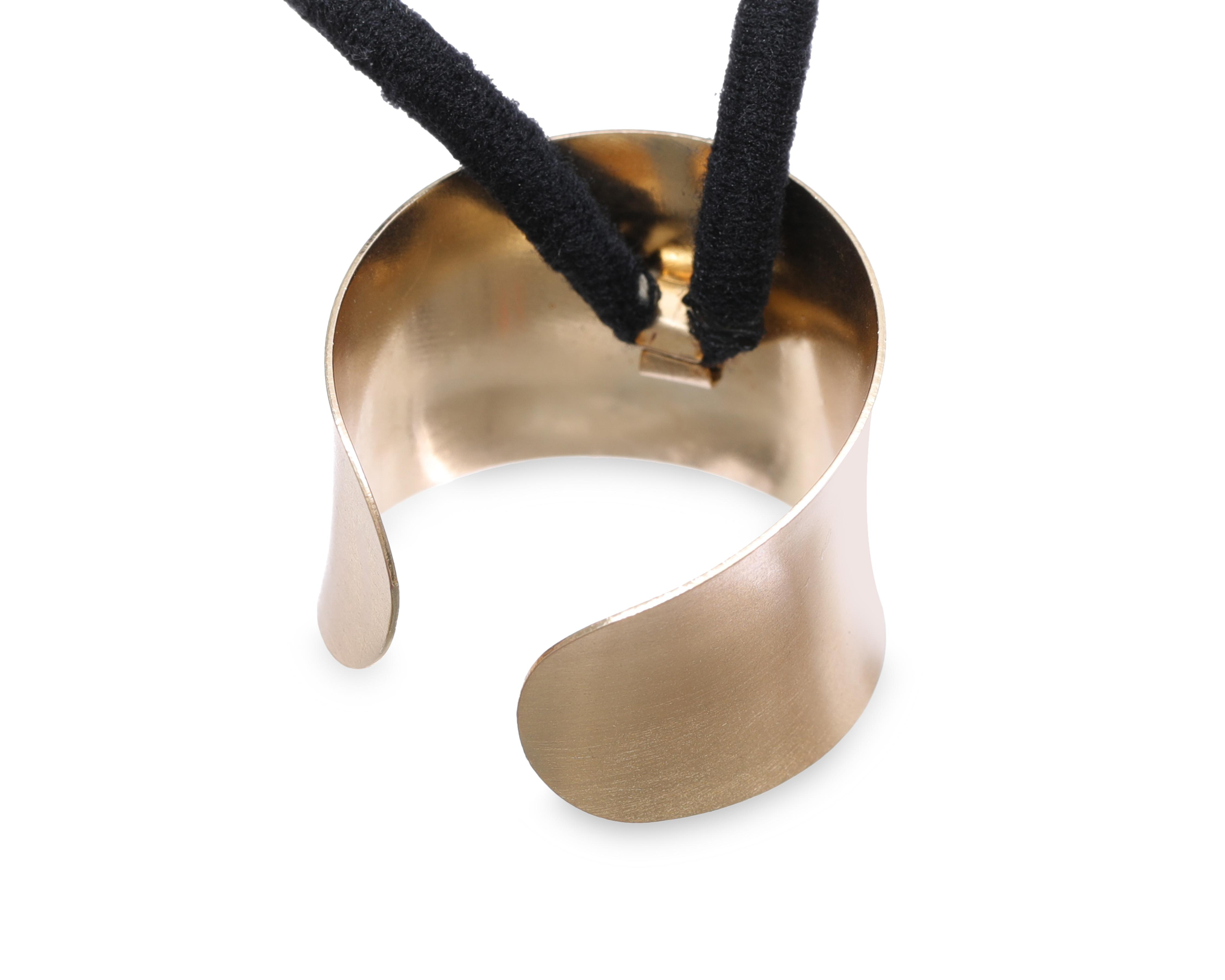 Foto 3 pulgar | Liga para Cabello Mashala con Accesorio en Chapa de Oro