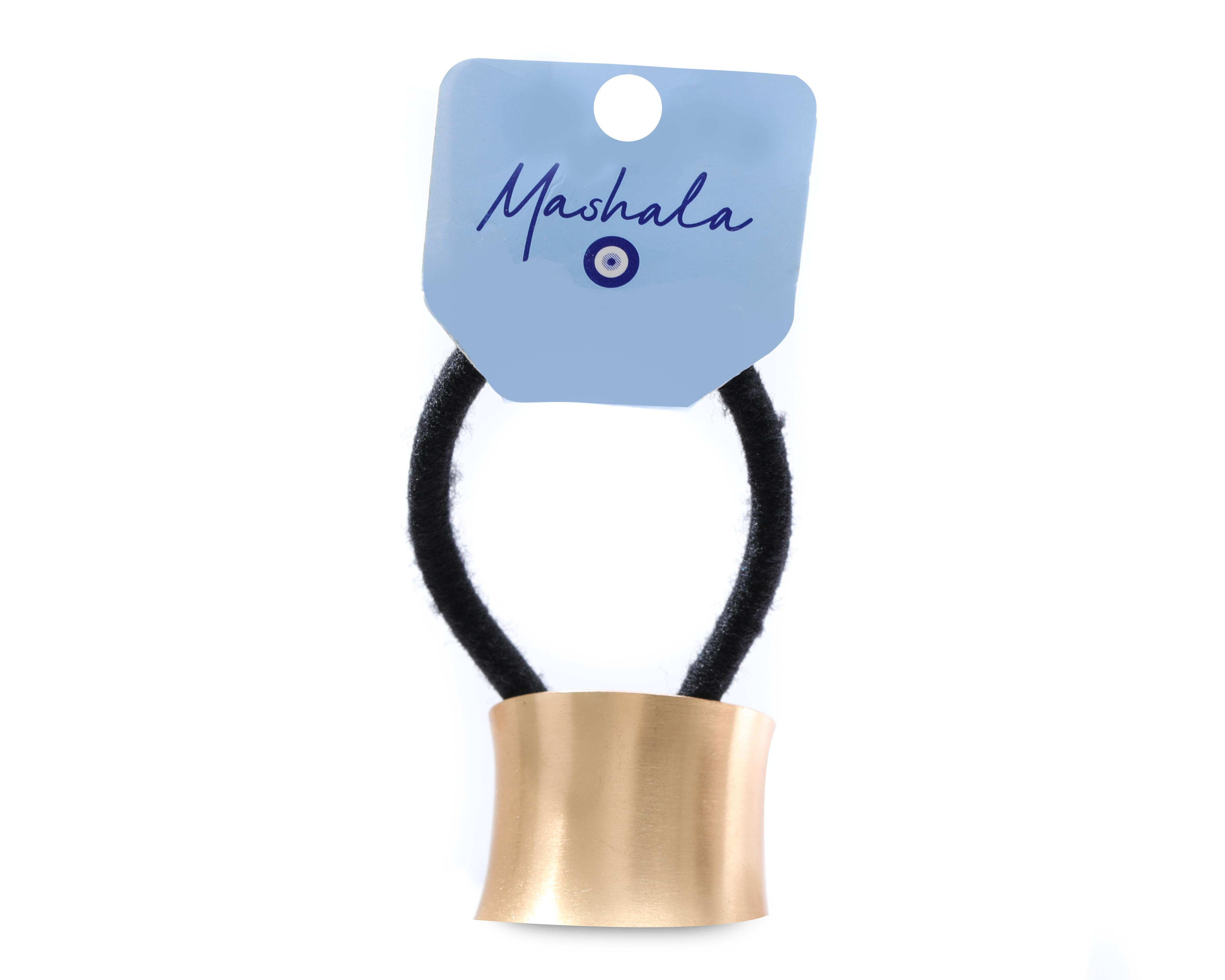 Foto 5 pulgar | Liga para Cabello Mashala con Accesorio en Chapa de Oro