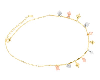 Foto 2 | Collar de Chapa de Oro 18K Sentimientos
