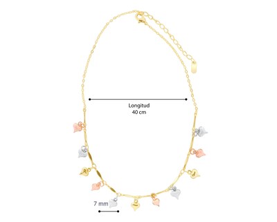 Foto 4 | Collar de Chapa de Oro 18K Sentimientos