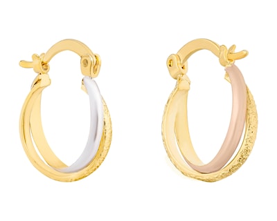 Foto 3 | Aretes de Chapa de Oro 18K Plafer
