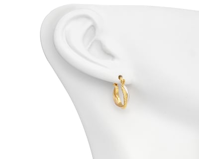 Foto 5 | Aretes de Chapa de Oro 18K Plafer
