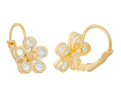 Foto 3 | Aretes de Chapa de Oro 18k Plafer