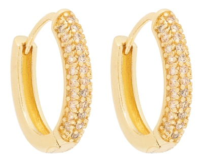 Foto 2 | Aretes Chapa de Oro 18k NK