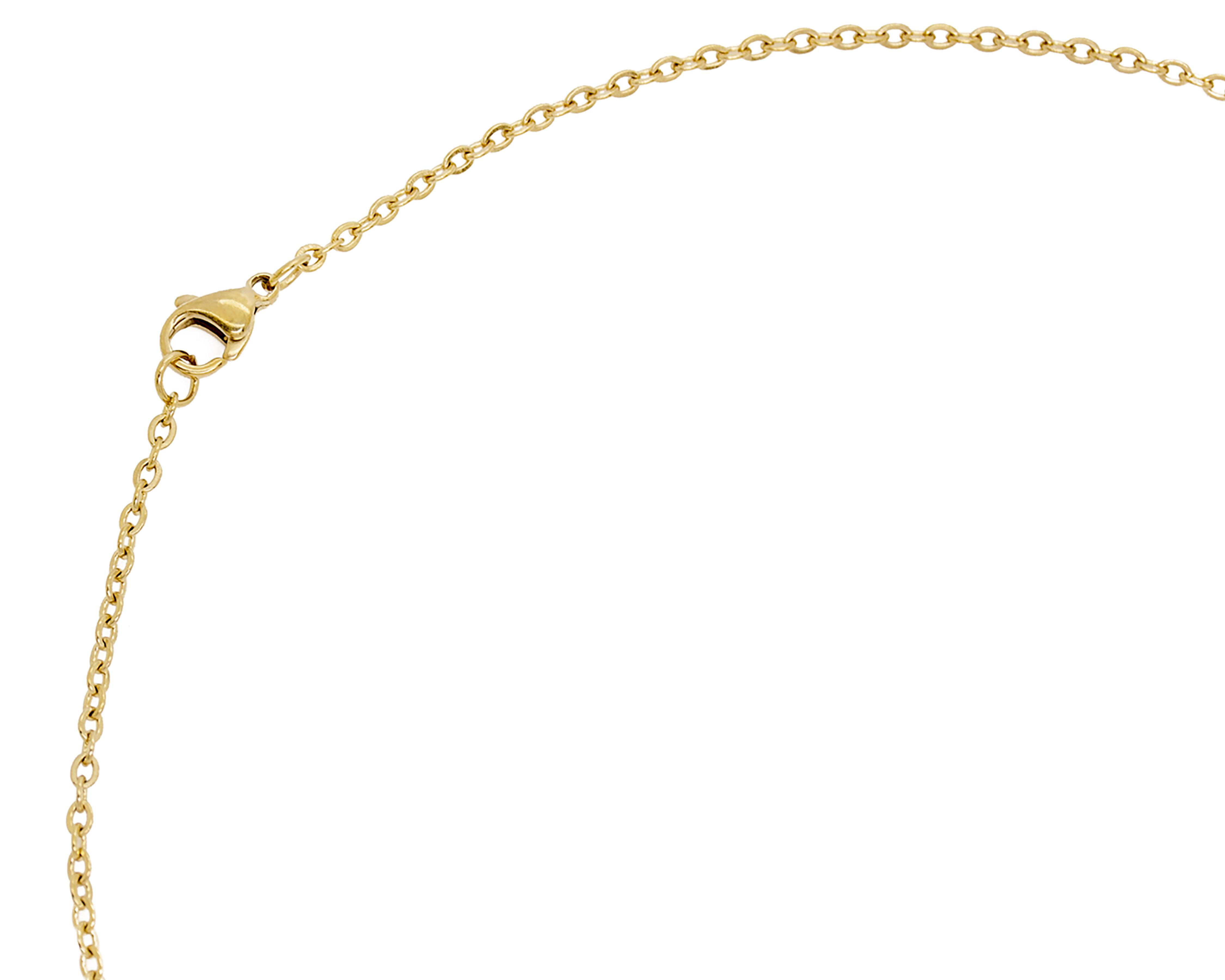 Foto 5 pulgar | Collar Chapa de Oro 18k NK