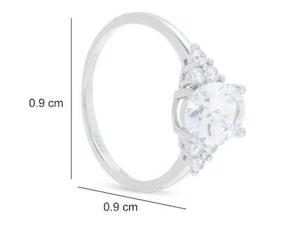 Foto 5 | Anillo de Plata Sahara Talla 8