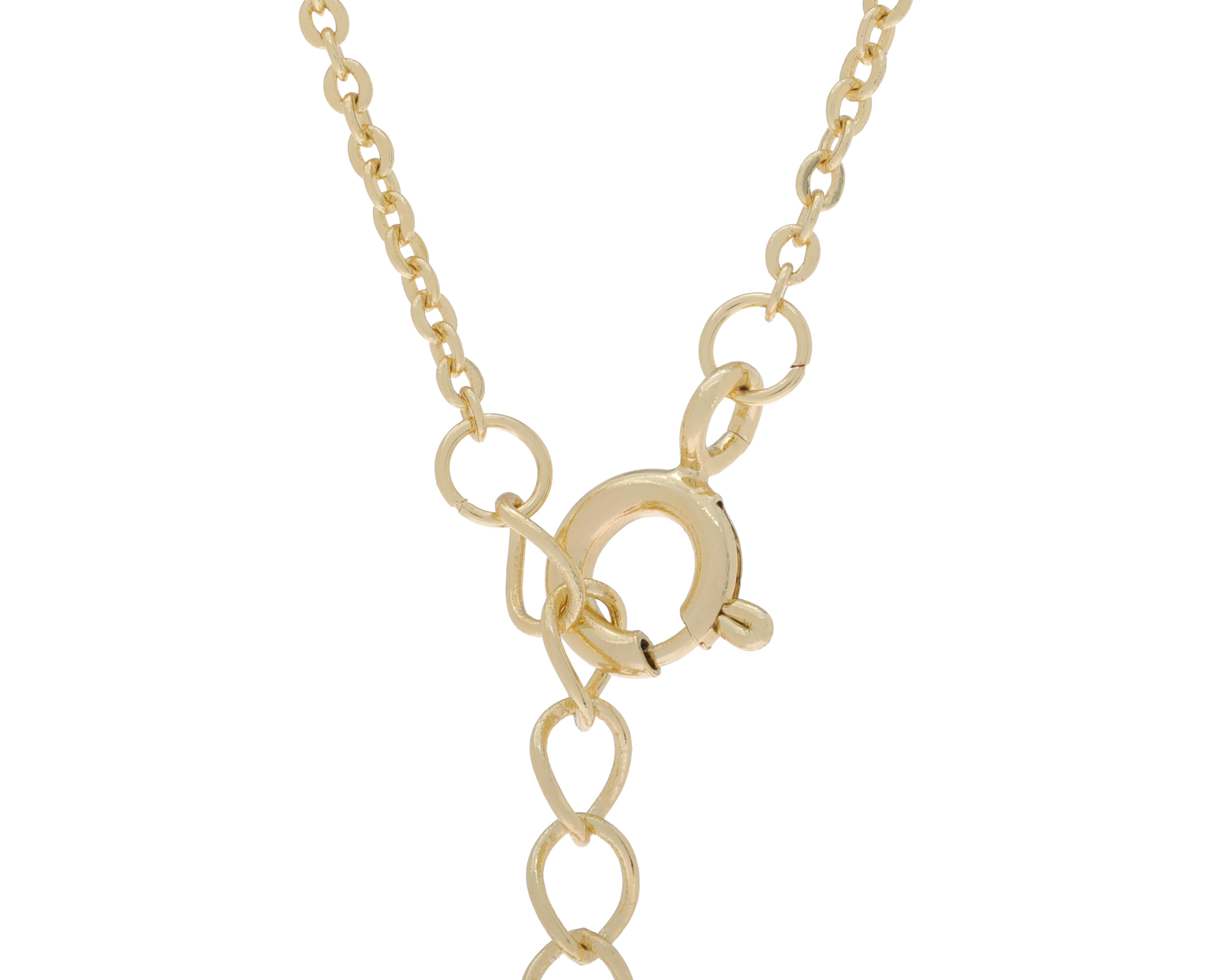 Foto 4 pulgar | Collar de Chapa de Oro By Adina Eden