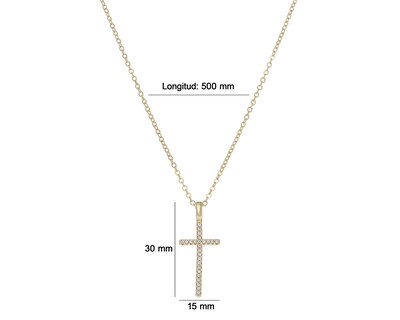 Foto 6 | Collar Chapa de Oro Steeltime