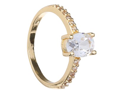 Foto 1 | Anillo Chapa de Oro Steeltime Talla 8