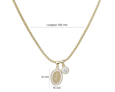 Foto 6 | Collar Chapa de Oro Steeltime