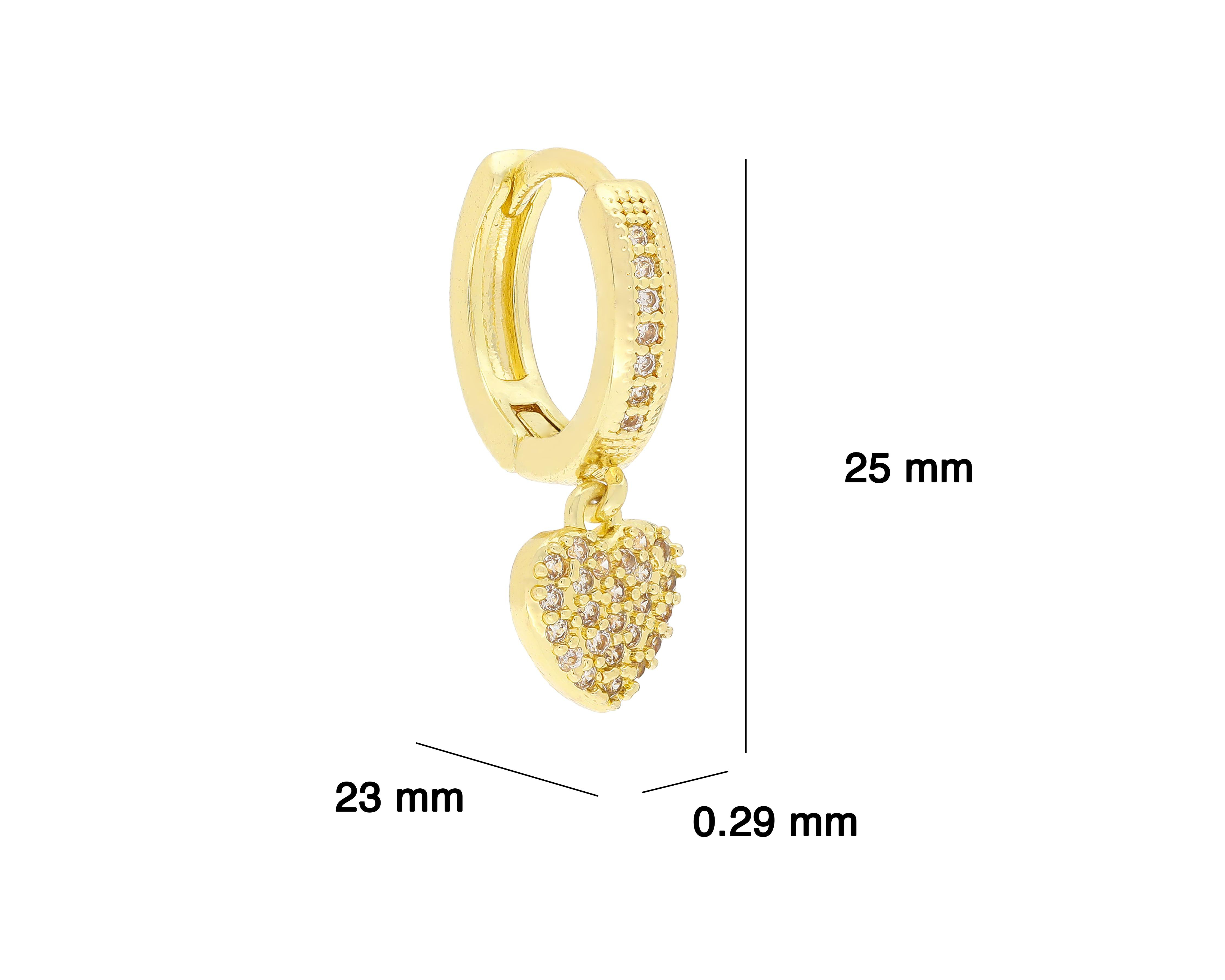 Foto 5 | Aretes Chapa de Oro Steeltime