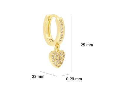 Foto 5 | Aretes Chapa de Oro Steeltime