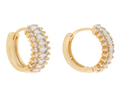 Foto 1 | Aretes Chapa de Oro Steeltime