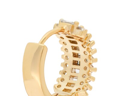 Foto 3 | Aretes Chapa de Oro Steeltime
