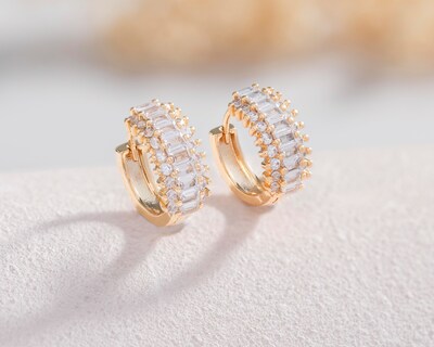 Foto 4 | Aretes Chapa de Oro Steeltime