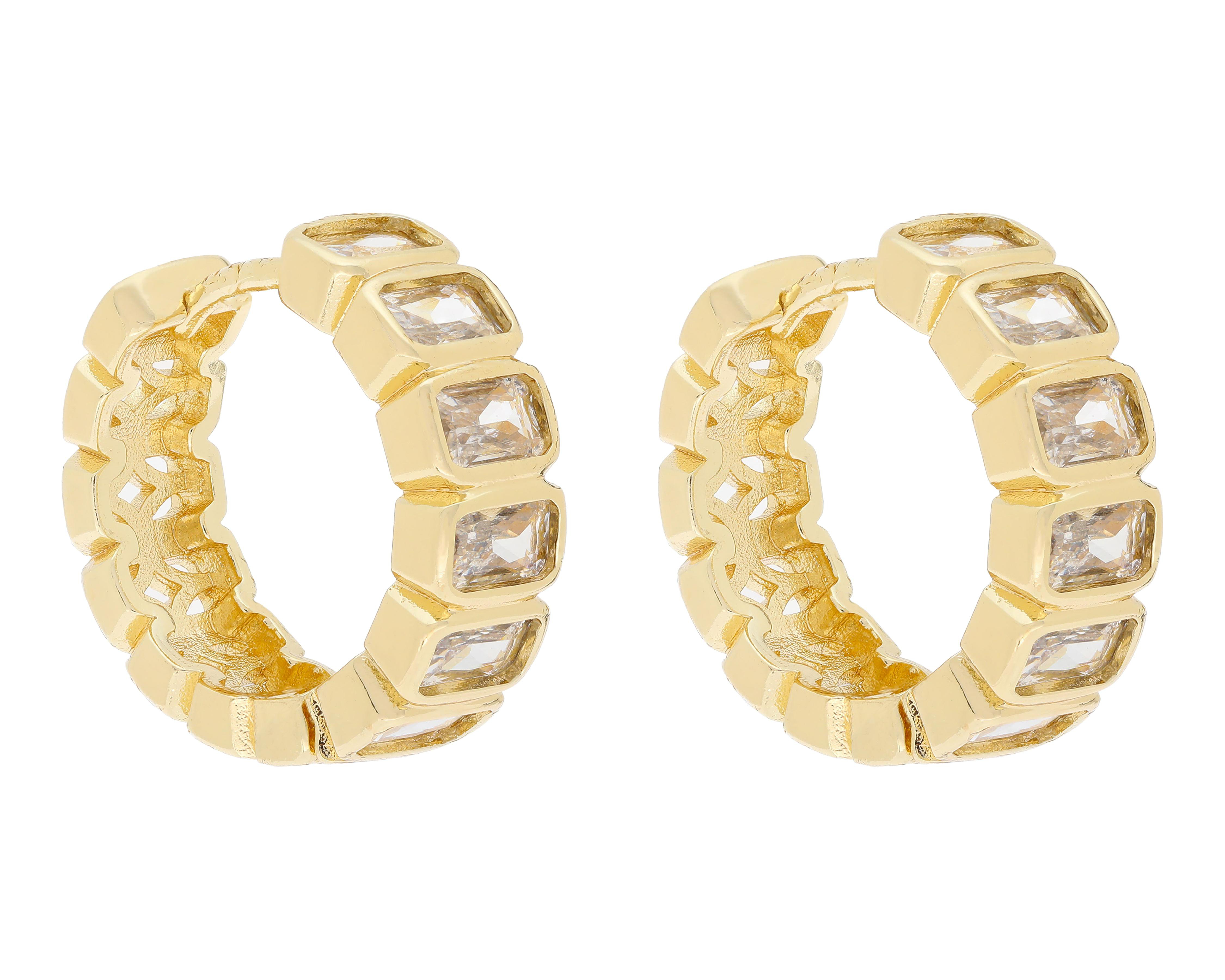 Foto 2 | Aretes Chapa de Oro Steeltime